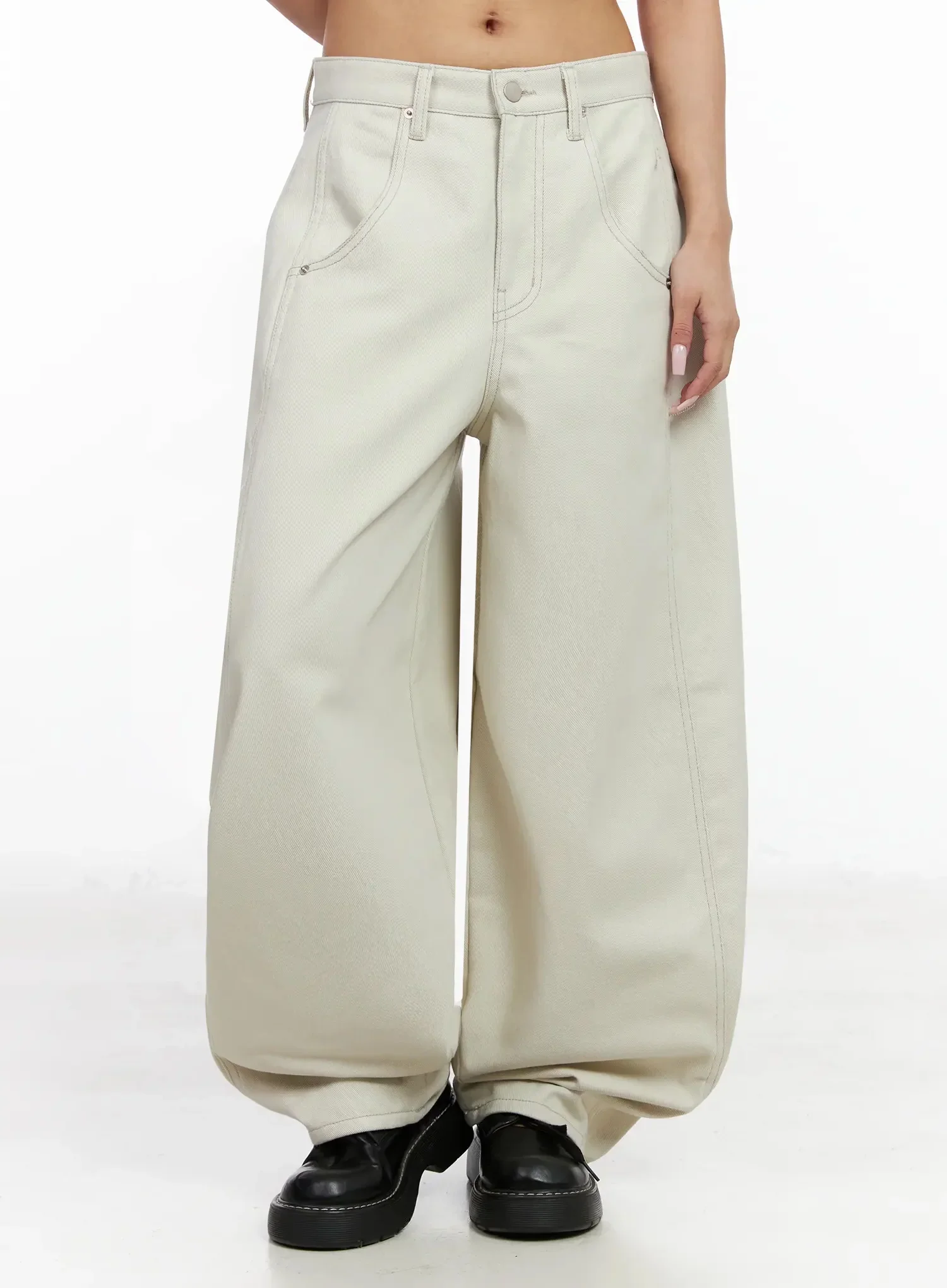 Juniper Wing Print Baggy Jeans IA527 - Image 7