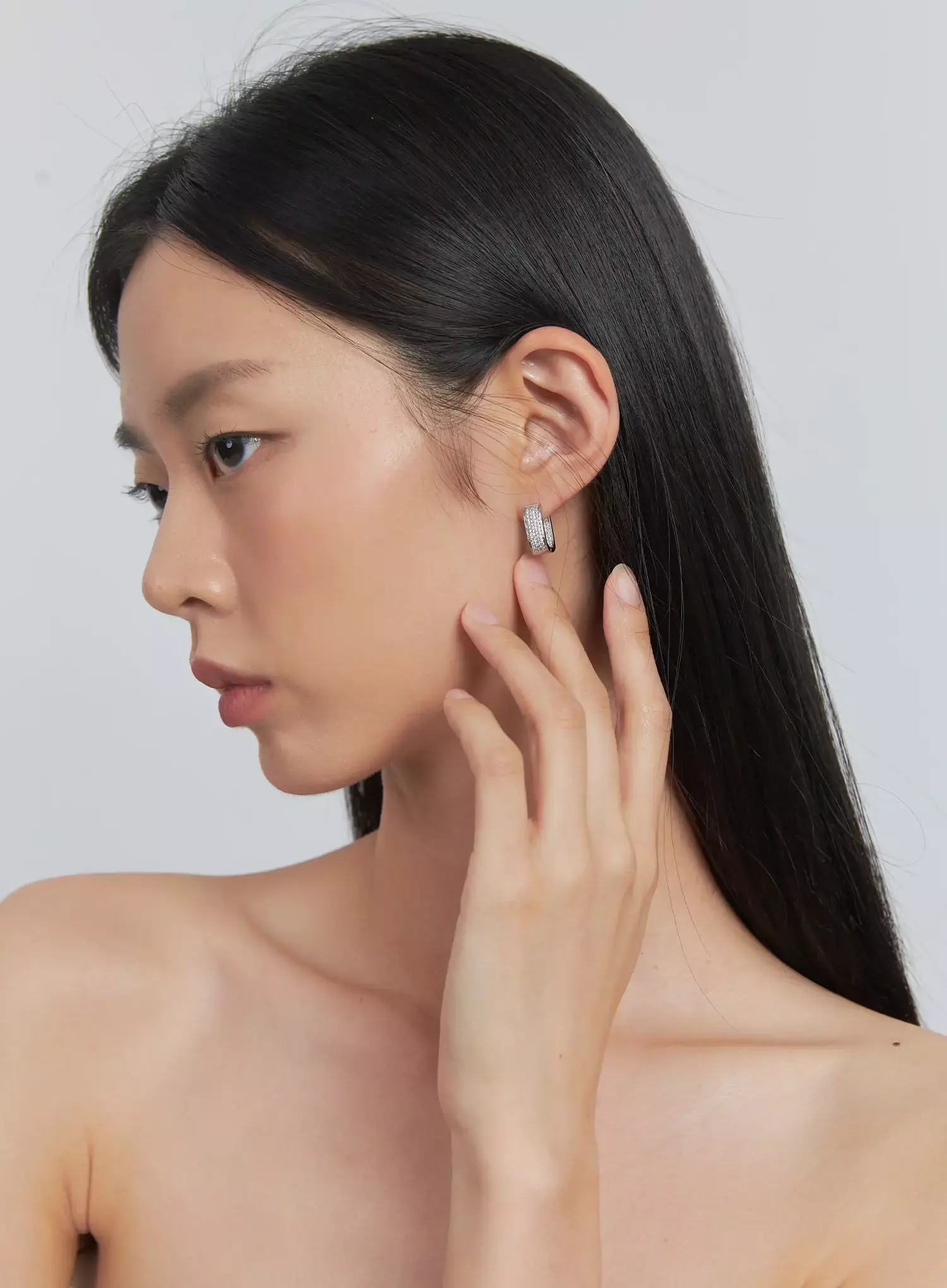 Karena Square Earrings IU512 - Image 2