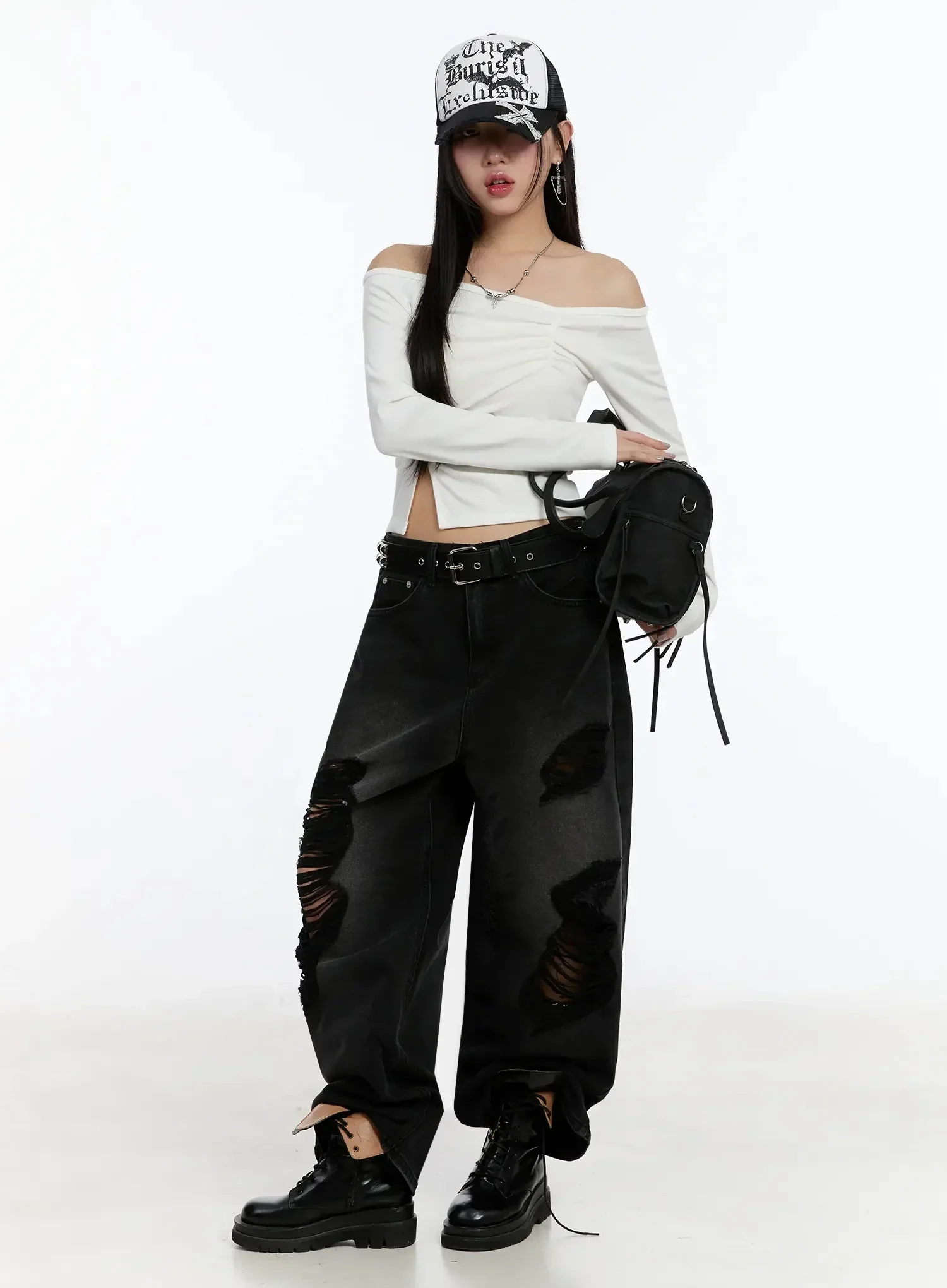 Keyla Distressed Baggy Jeans IM513 - Image 14
