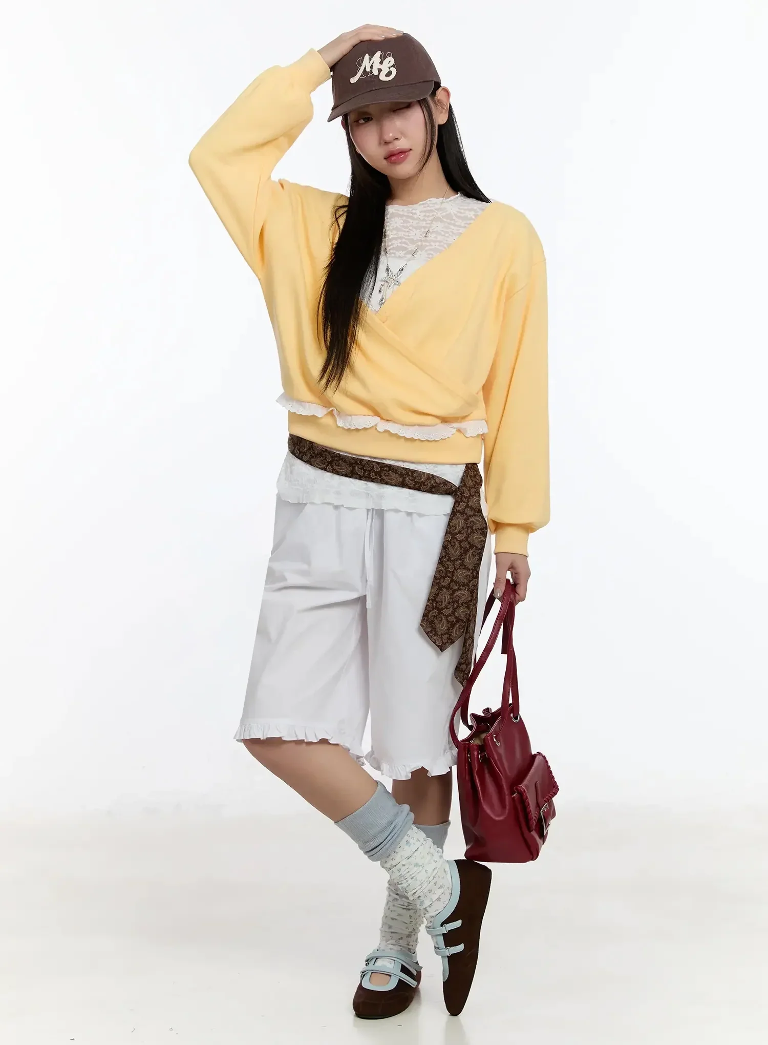Knee-High Flower Leg Warmers IM509 - Image 12
