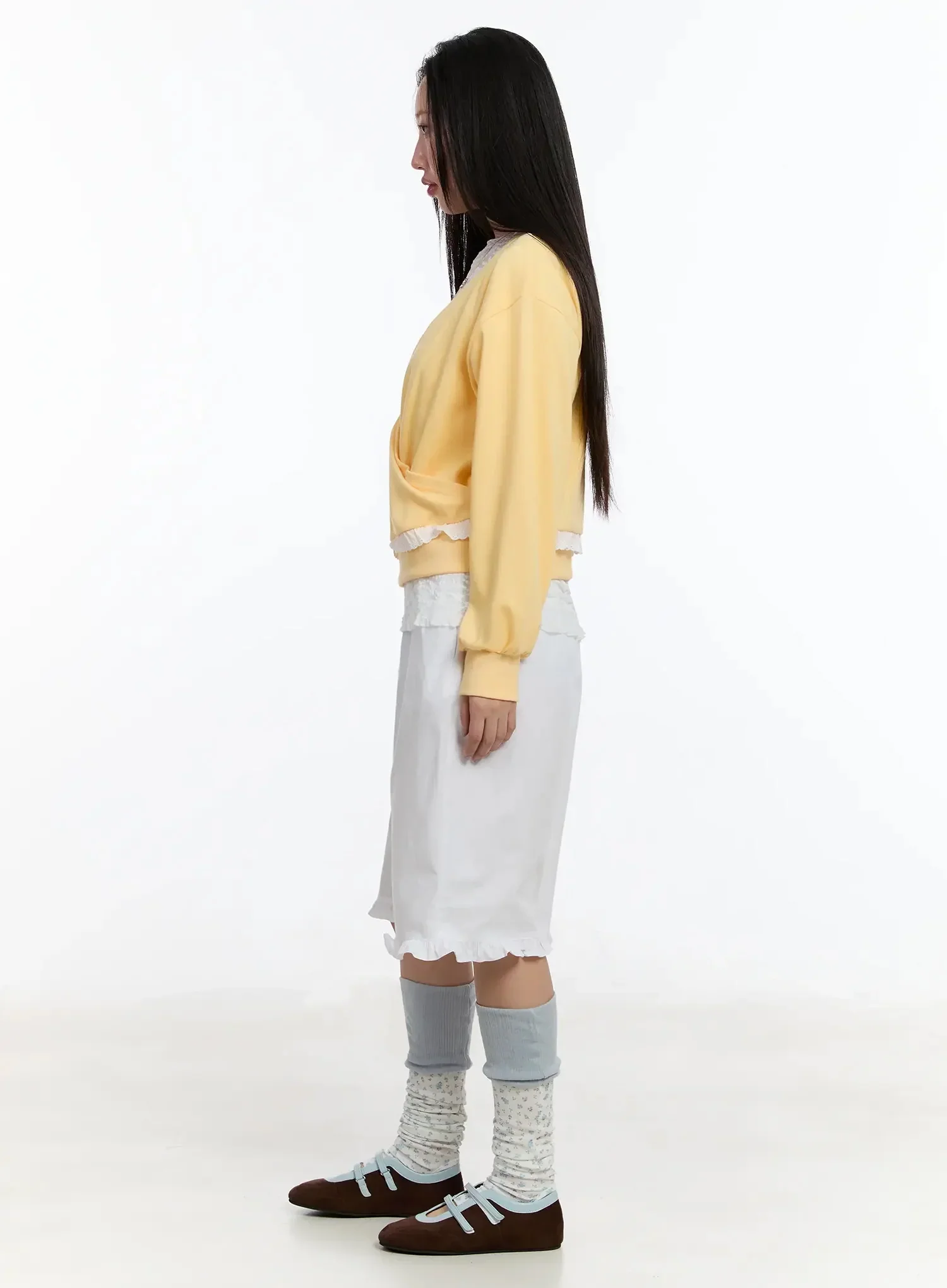 Knee-High Flower Leg Warmers IM509 - Image 7