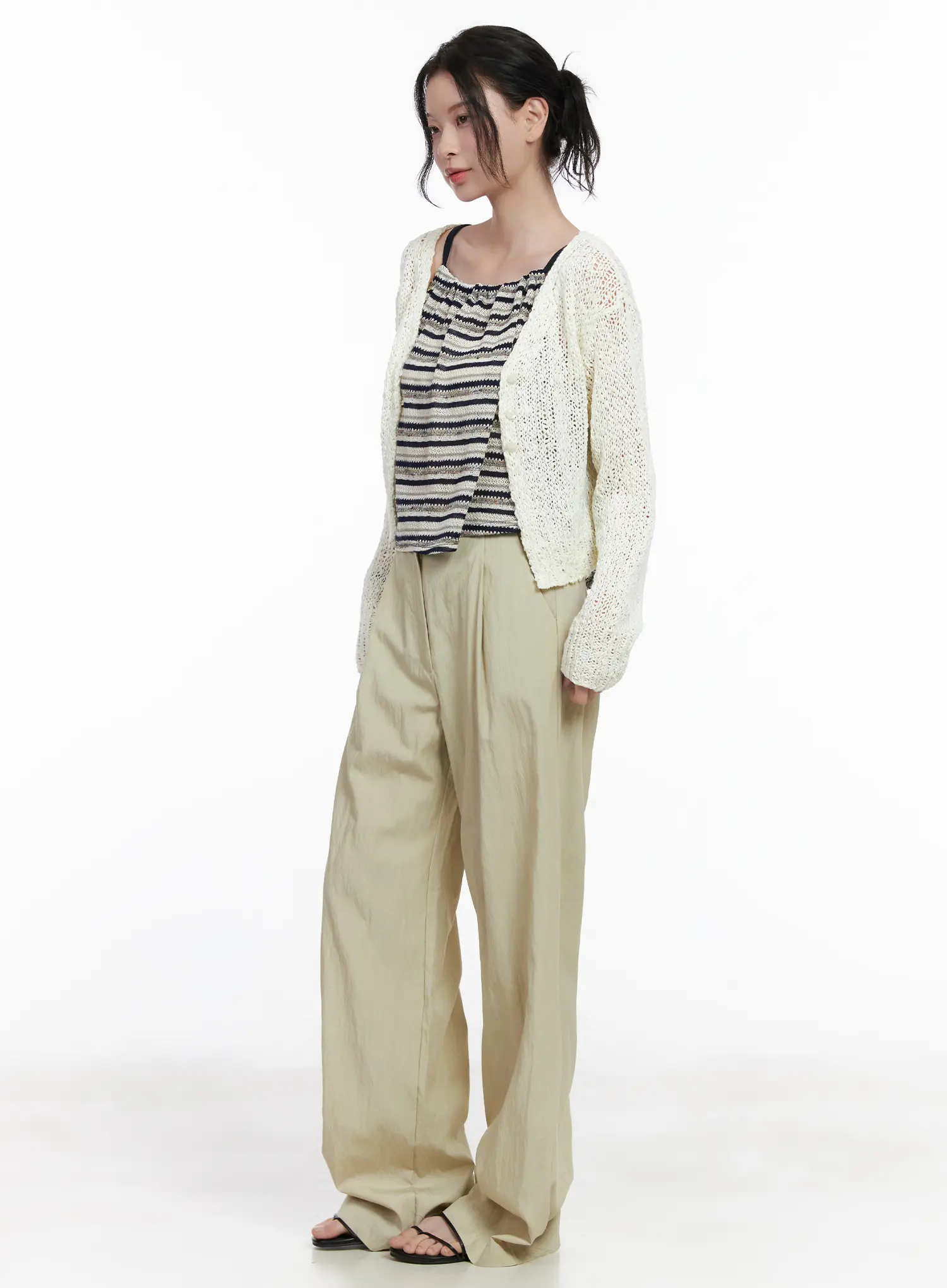Knitted Crop Cardigan CA509 - Image 6