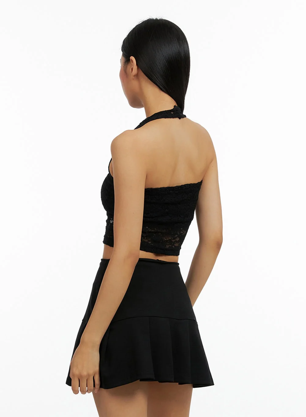Lace Halter Crop Sleeveless Top IL419 - Image 6
