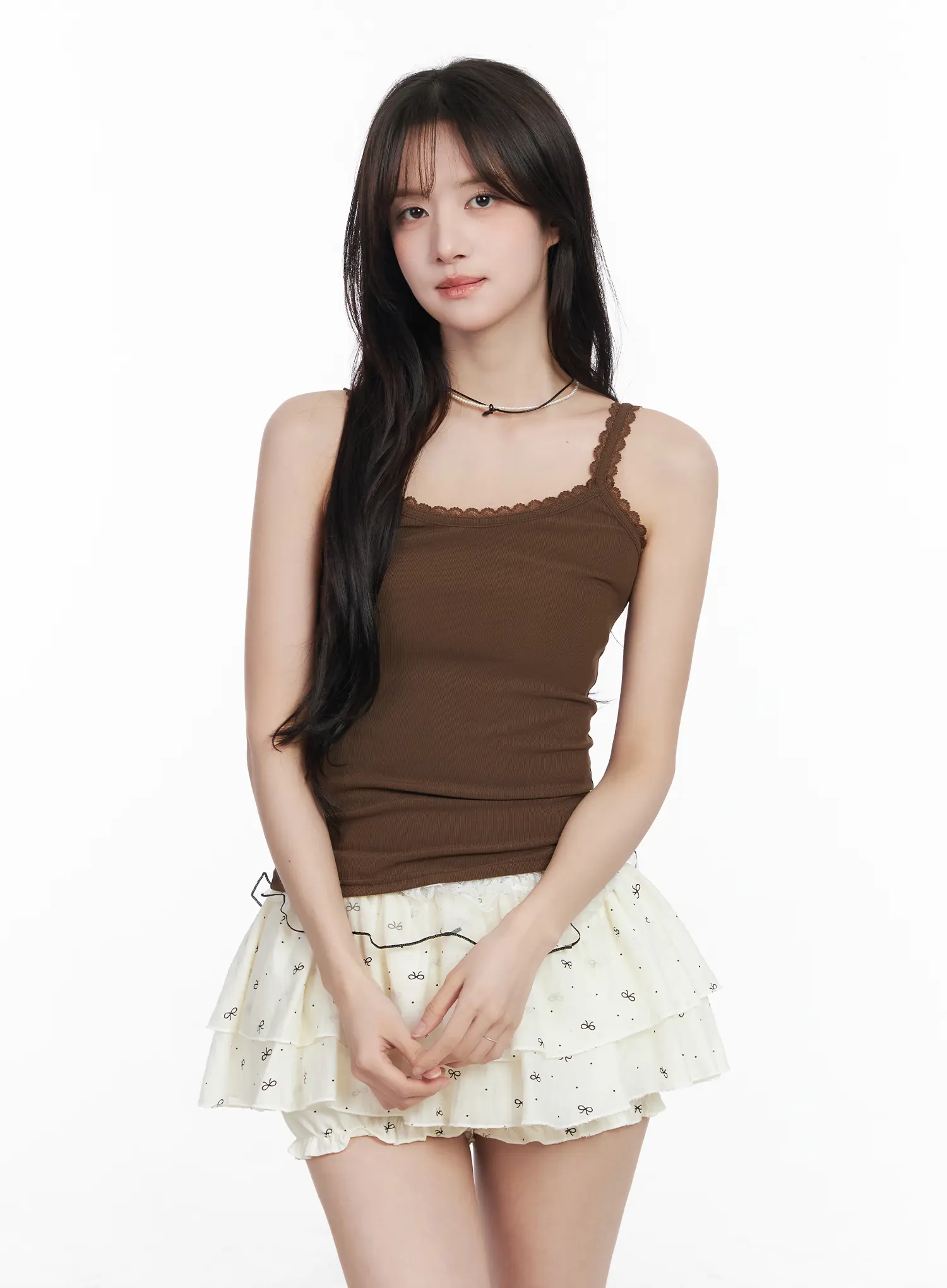 Lace Trim Crop Tank Top CM527 - Image 12