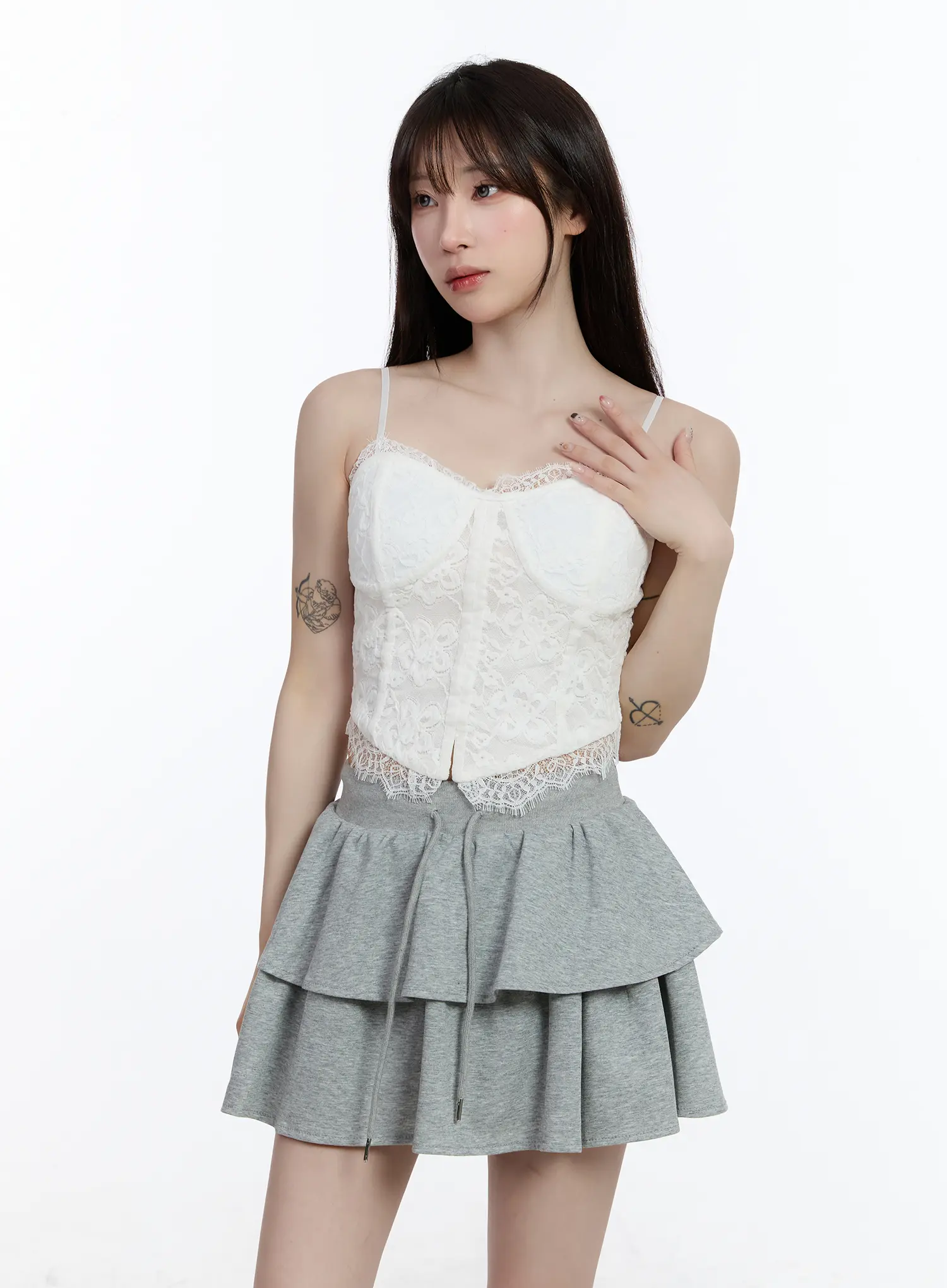 Lace-Trim Layered Cami CA501 - Image 11