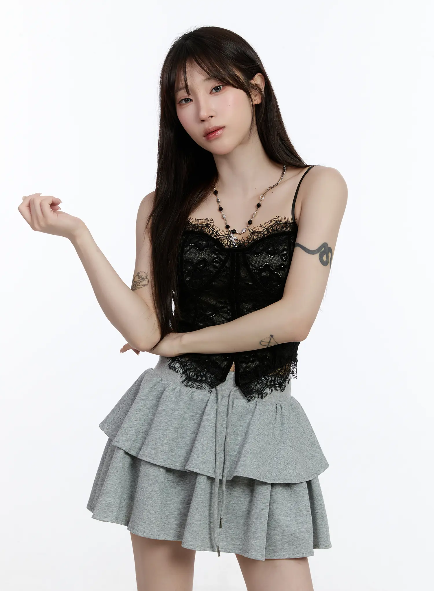 Lace-Trim Layered Cami CA501 - Image 12