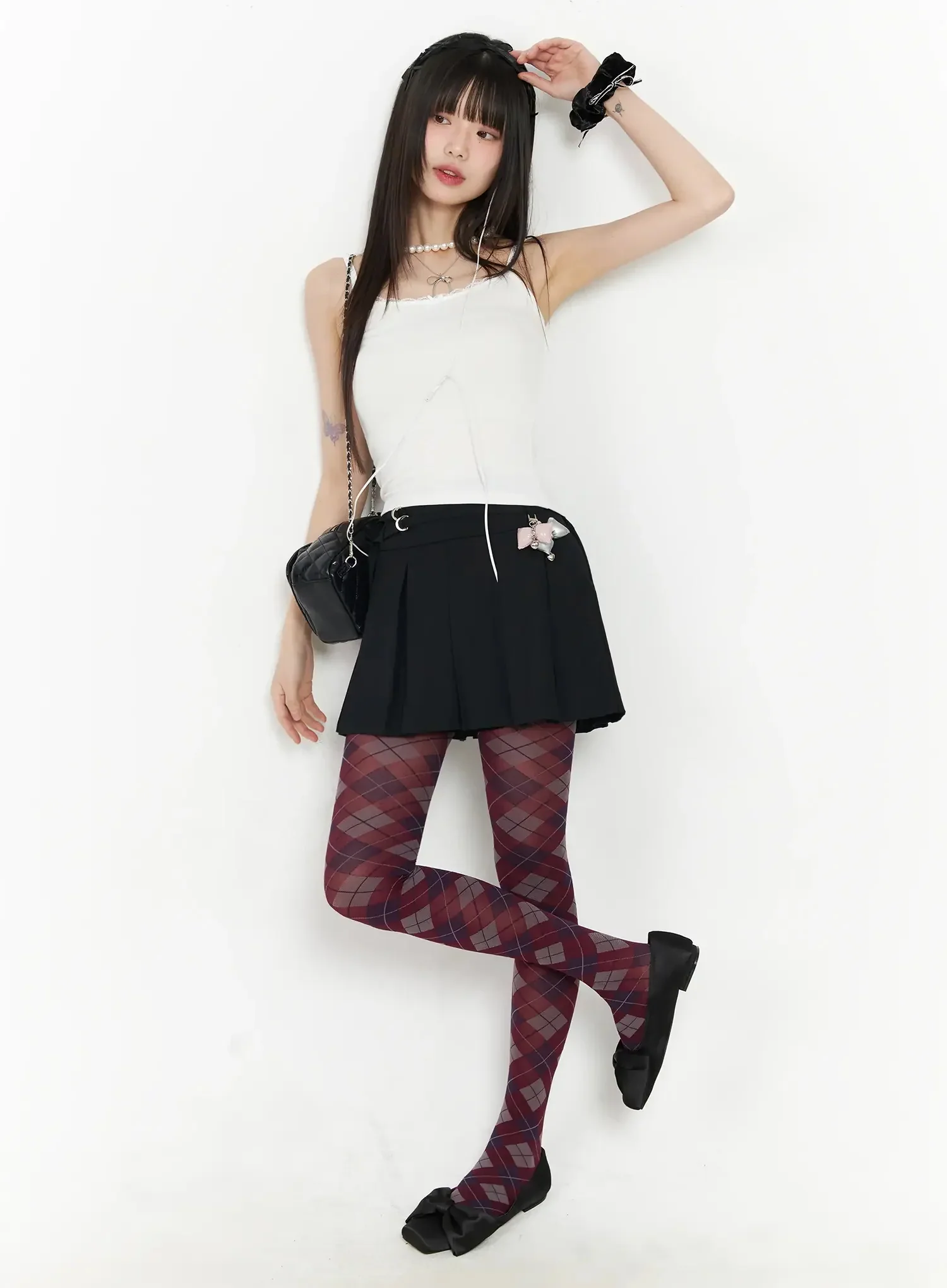 Lace Trim Ribbon Camisole IM523 - Image 11