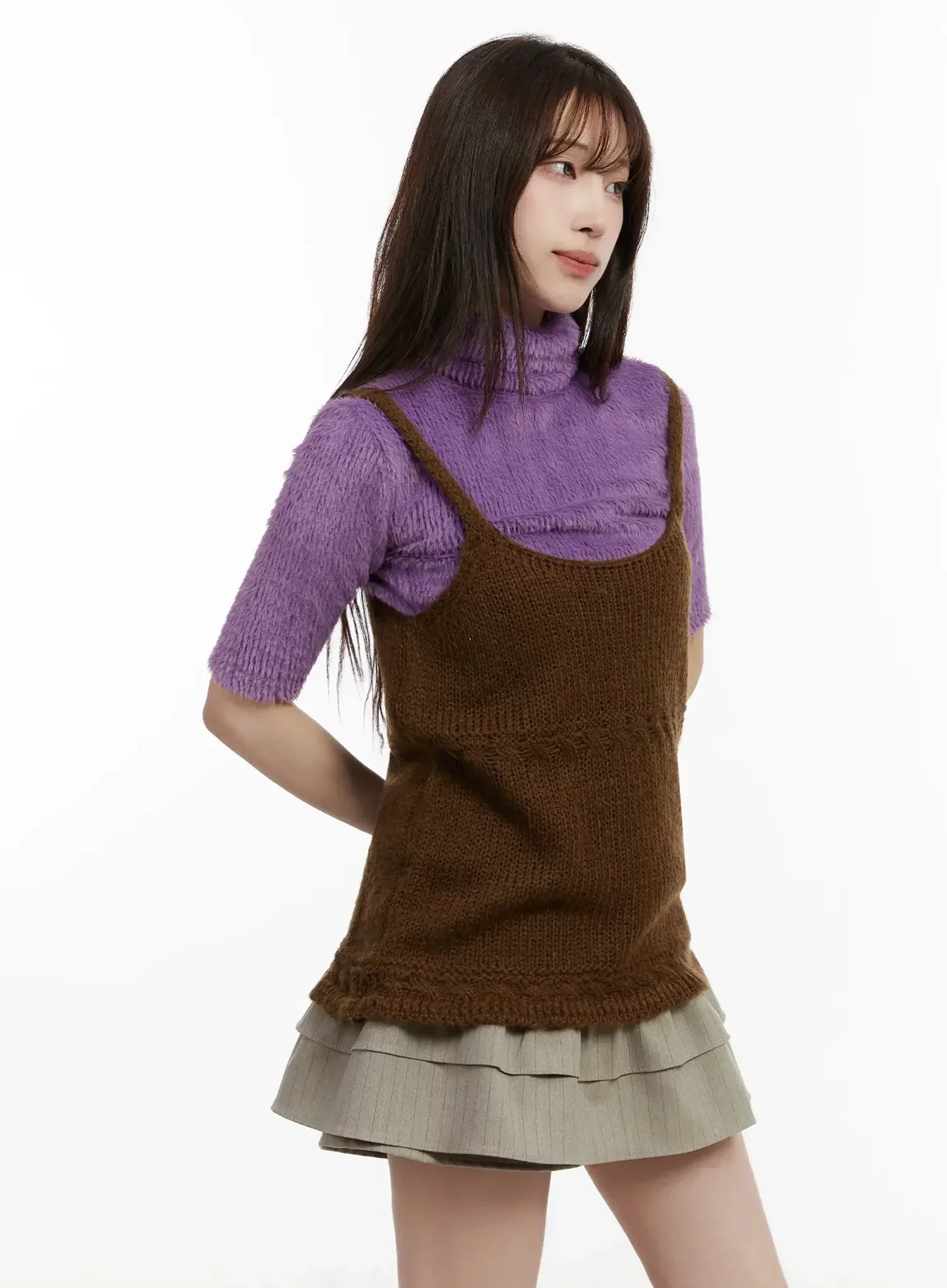Layered Knit Top IJ521 - Image 8