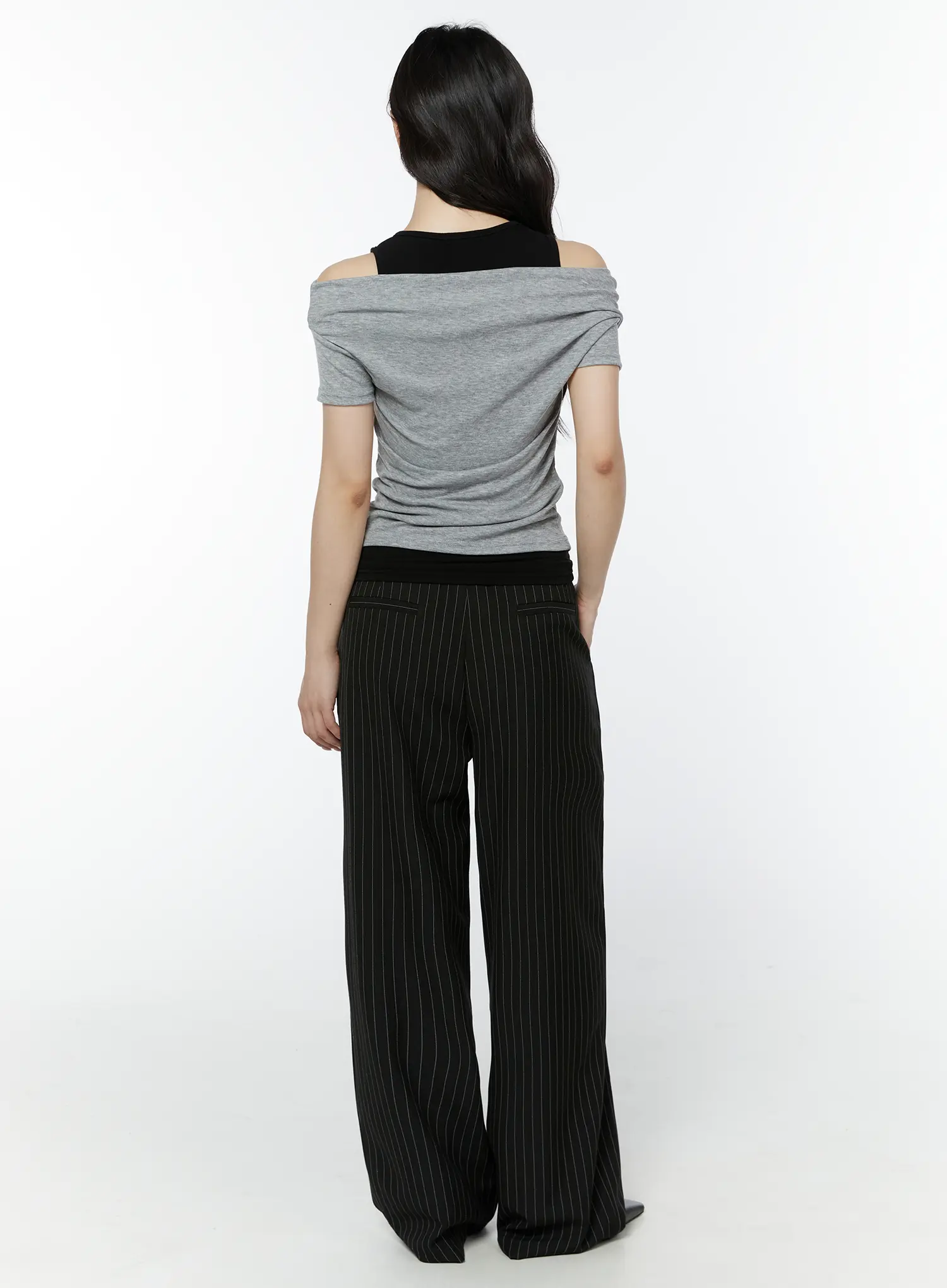 Layered Tank Off-Shoulder Tee IY511 - Image 7