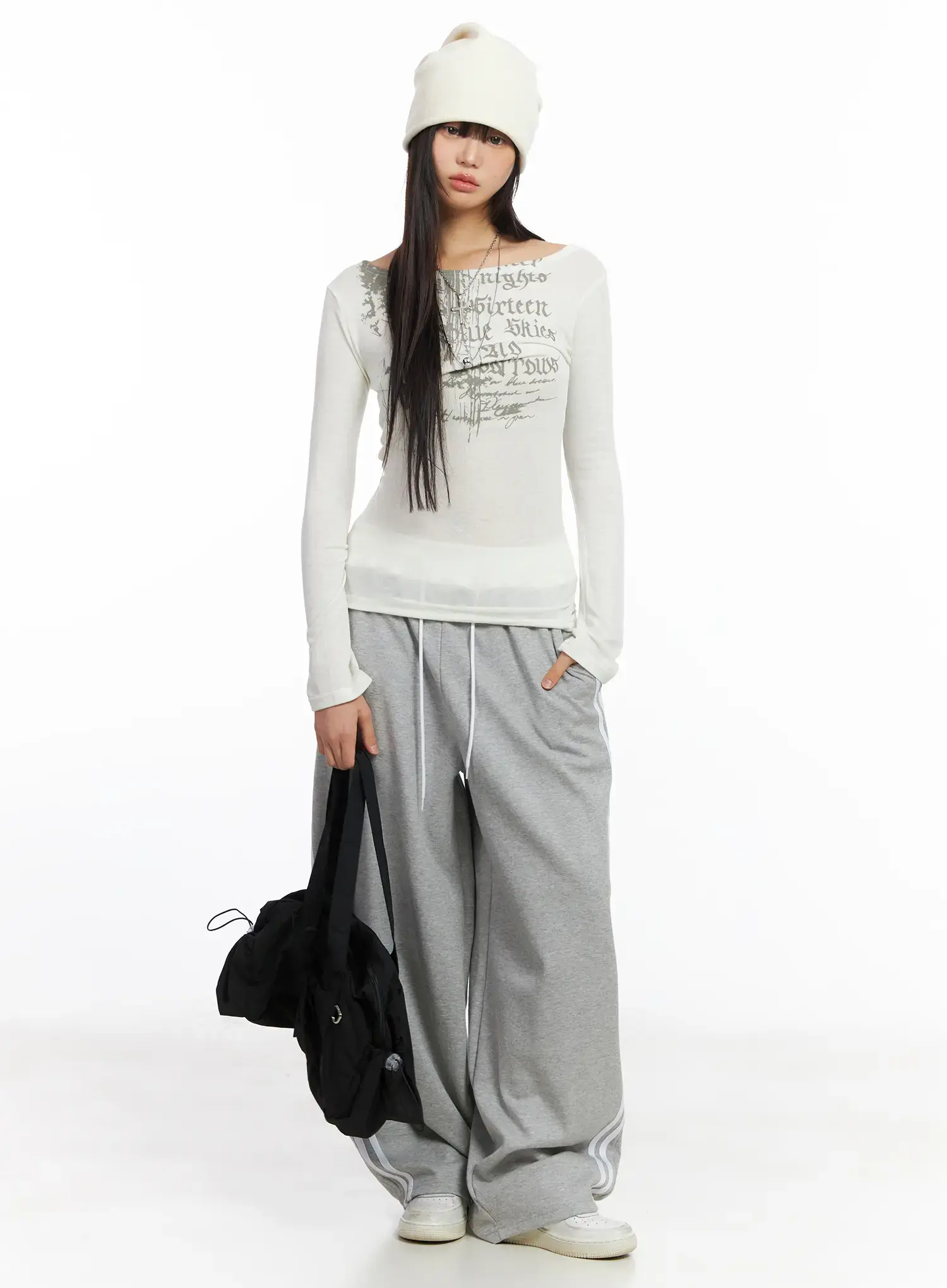 Layered Two-Tone Sweatpants CF506 - Image 19