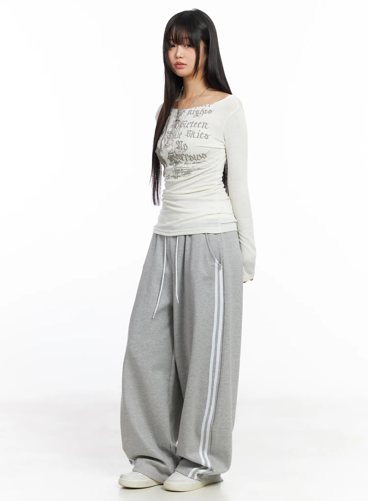 Layered Two-Tone Sweatpants CF506 - Image 9
