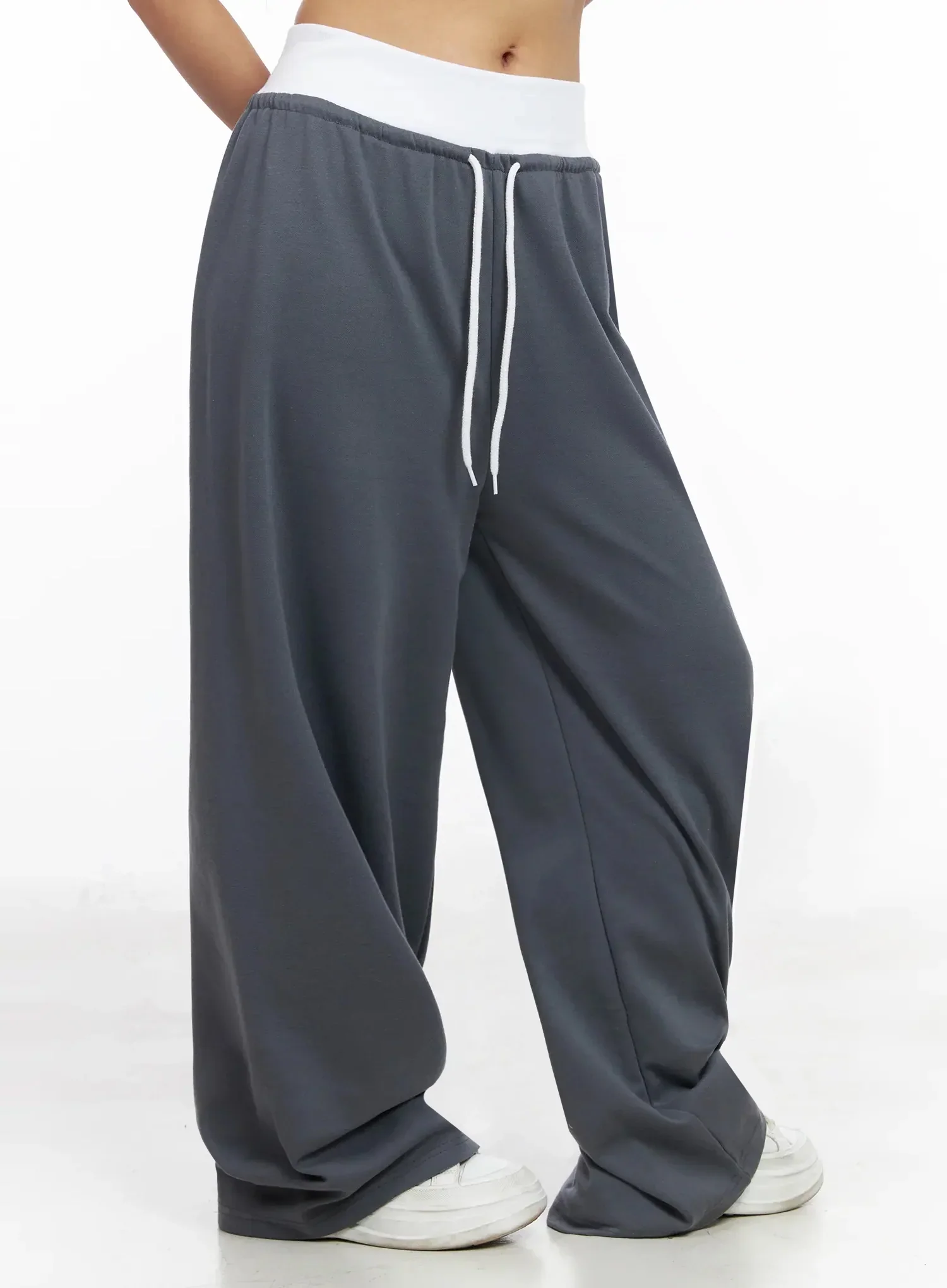 Layered Wide Leg Sweatpants IY504 - Image 12