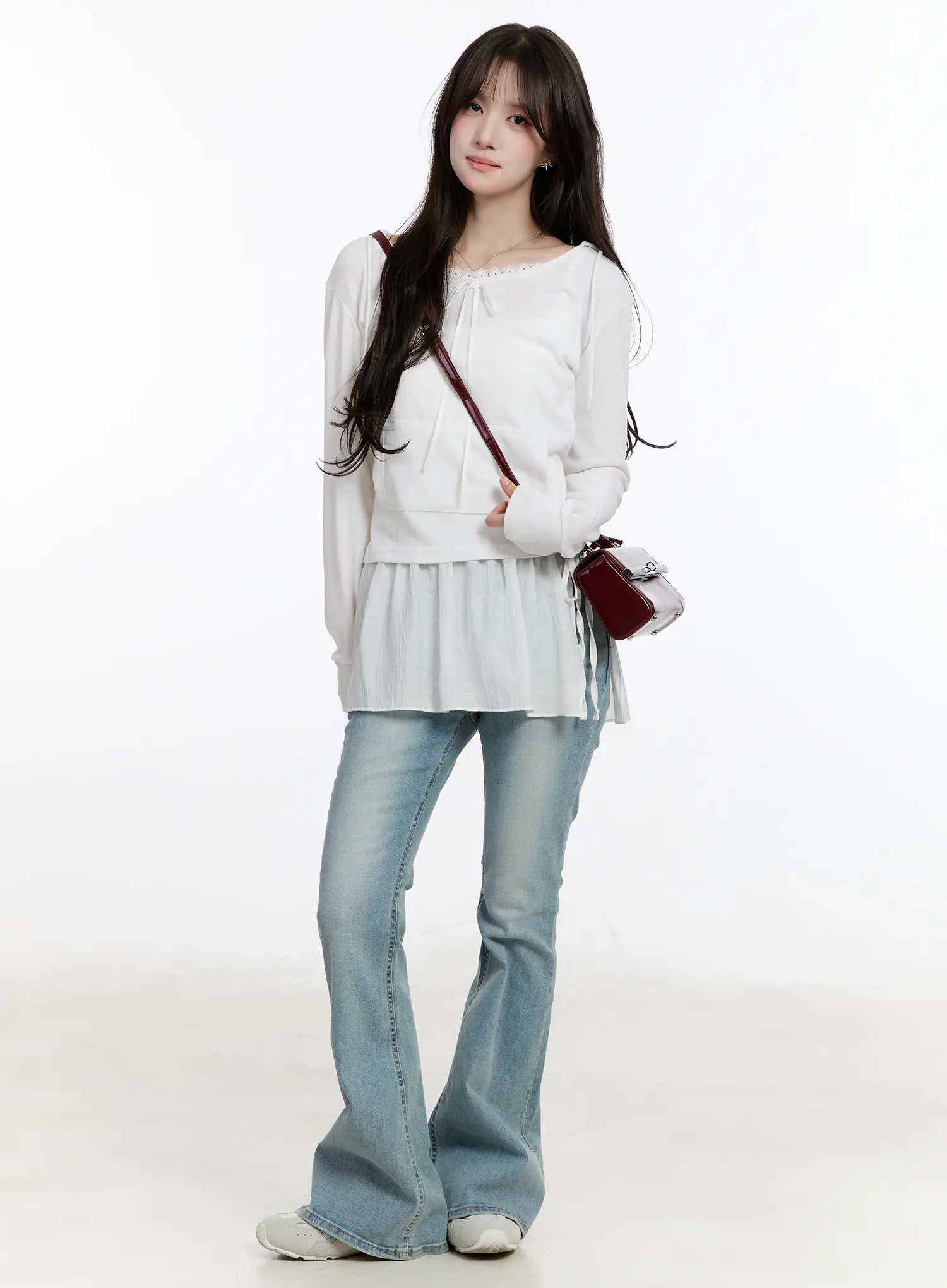 Layered Wrap Mini Skirt CM505