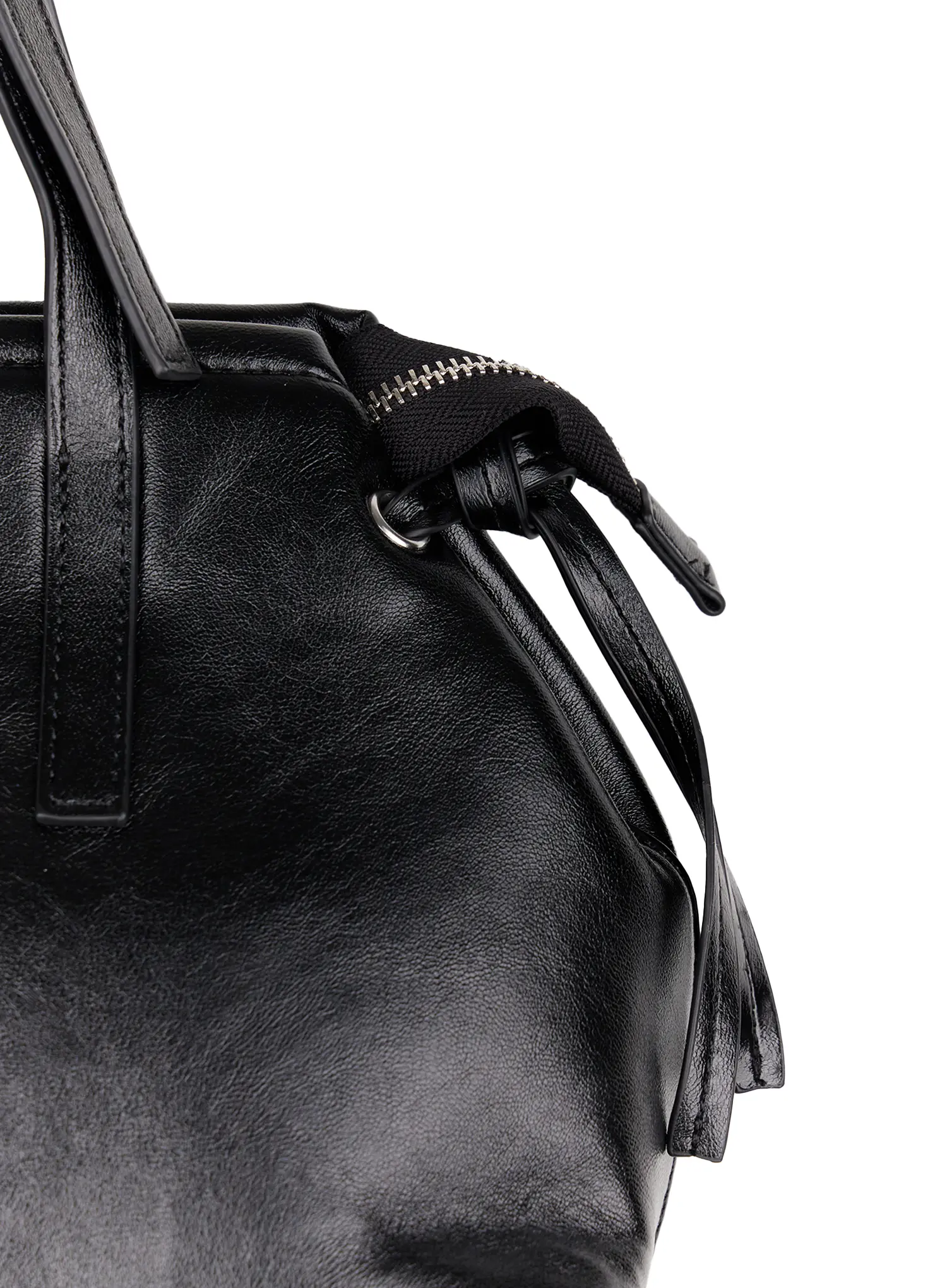 Leather Buckle Strap Shoulder Bag CJ520 - Image 8