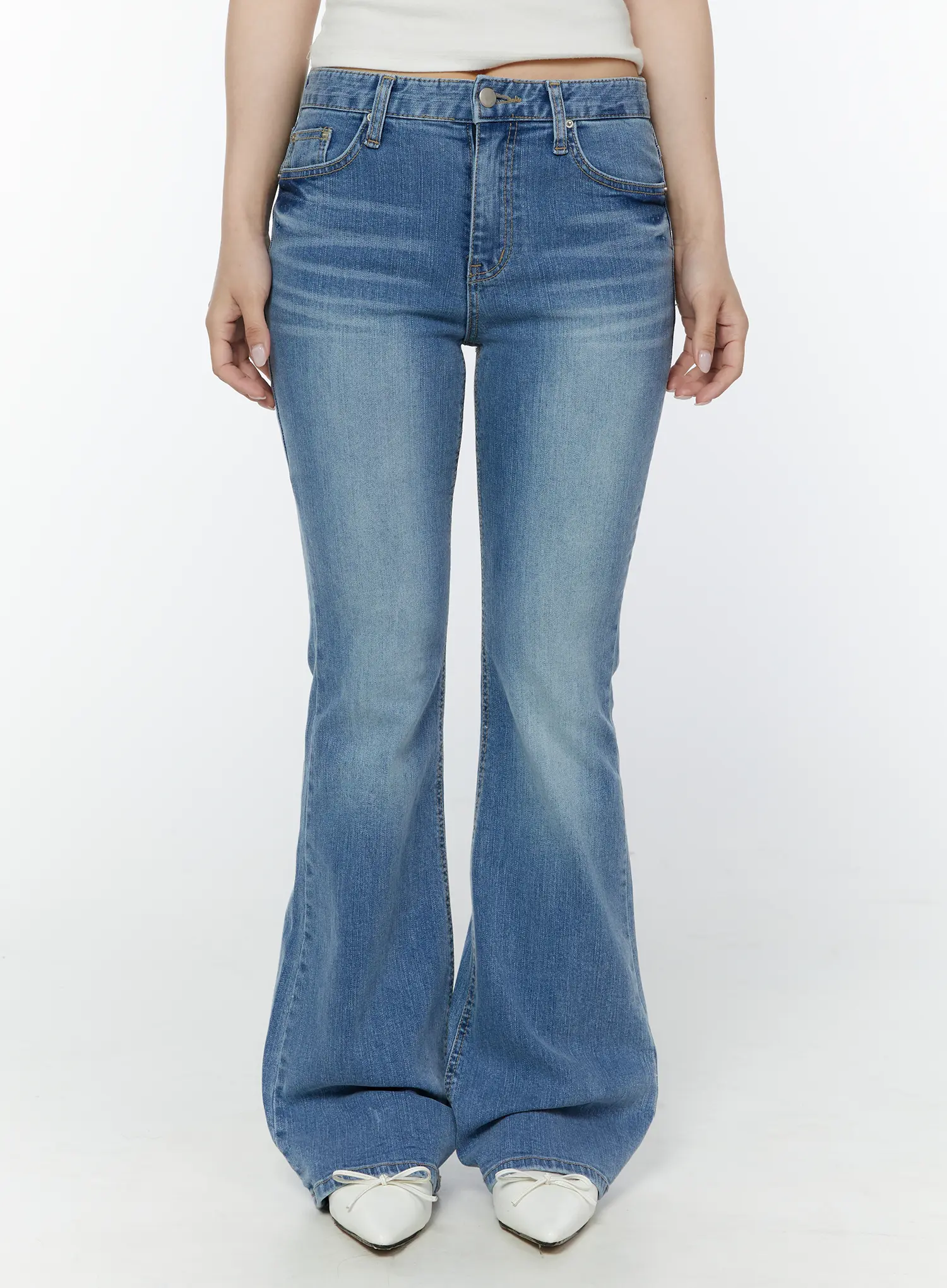 Leena Stretch Bootcut Jeans IY511 - Image 3