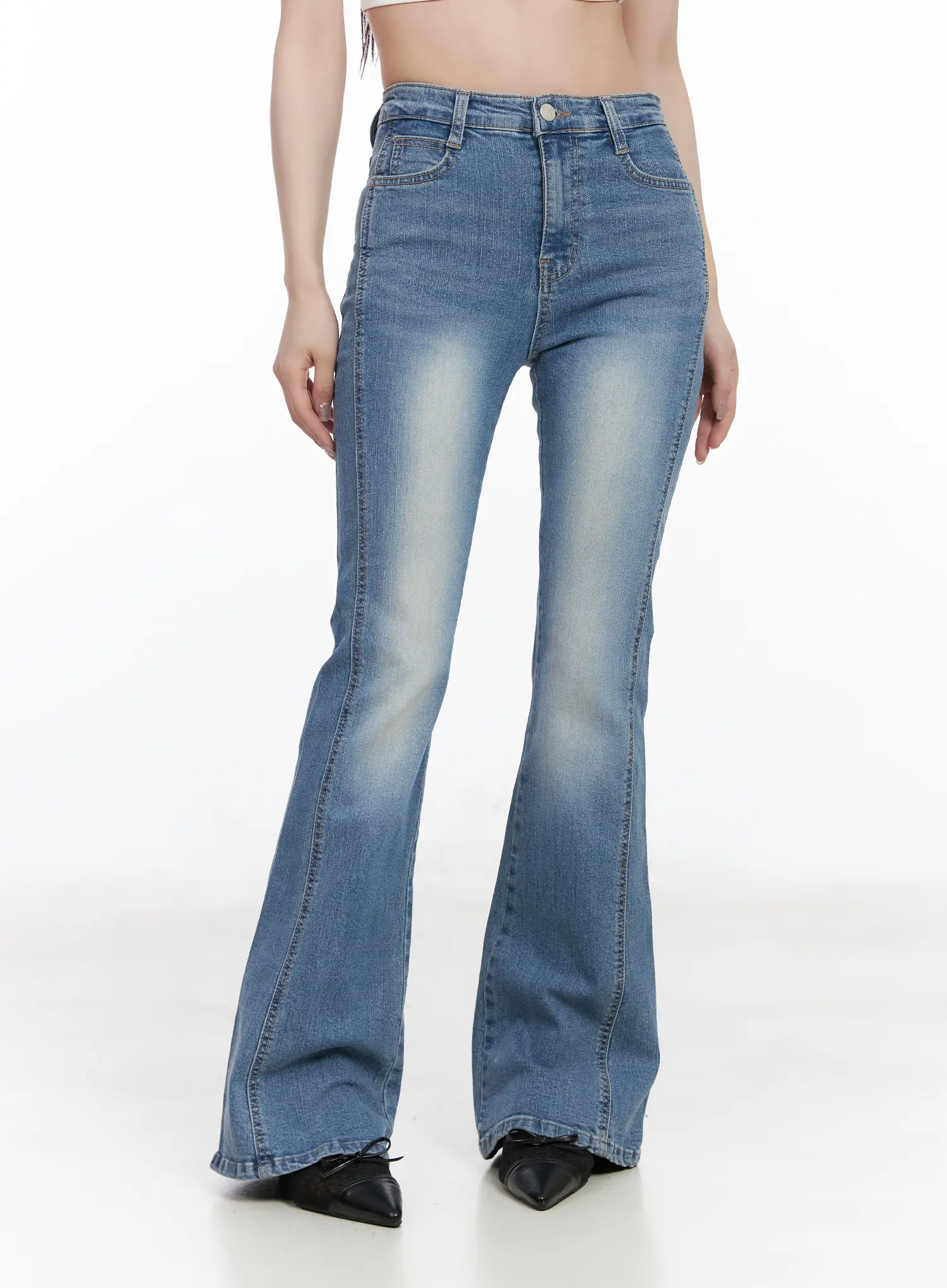 Lennox Washed Bootcut Jeans CF523 - Image 11