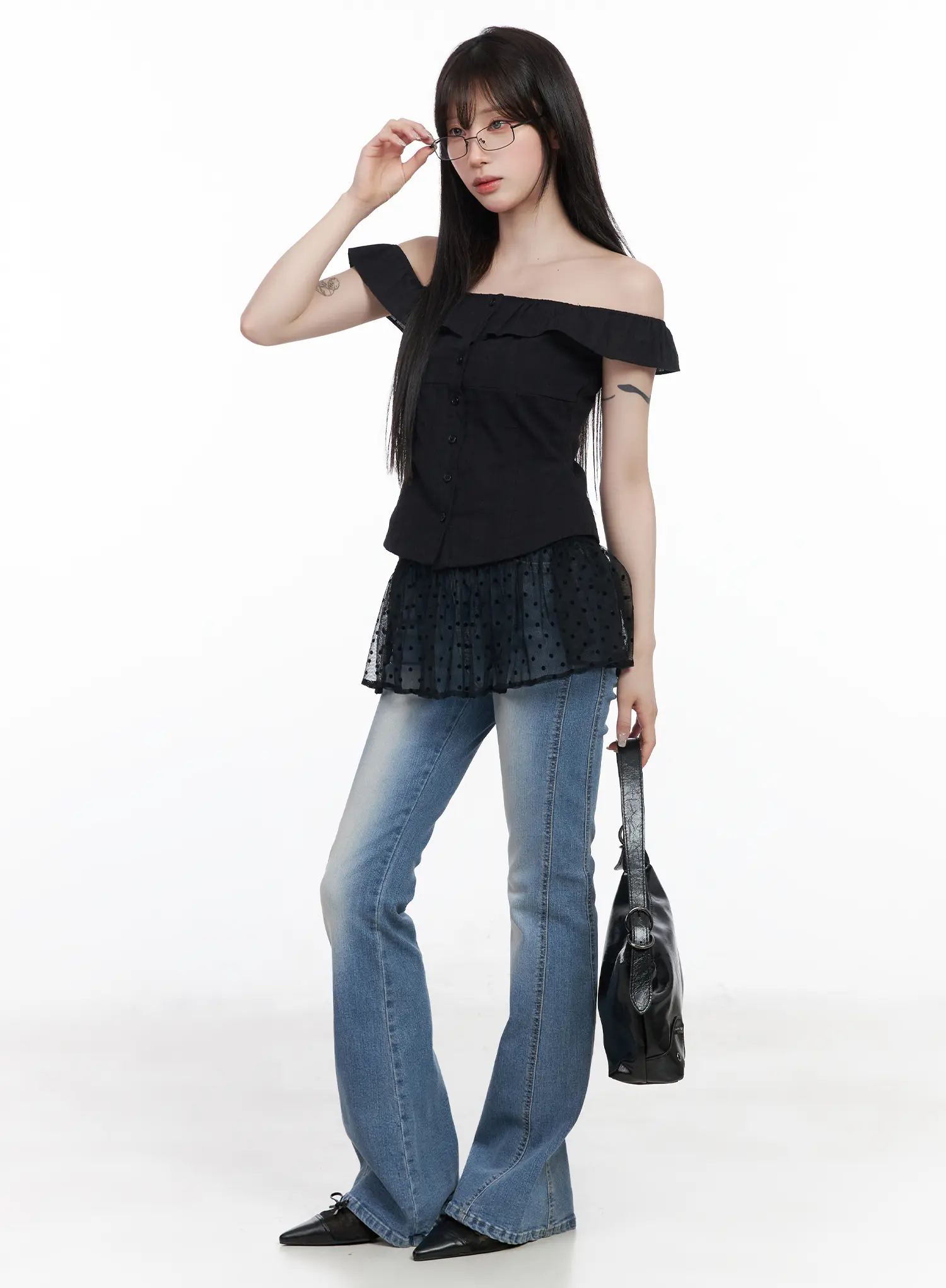 Lennox Washed Bootcut Jeans CF523 - Image 7