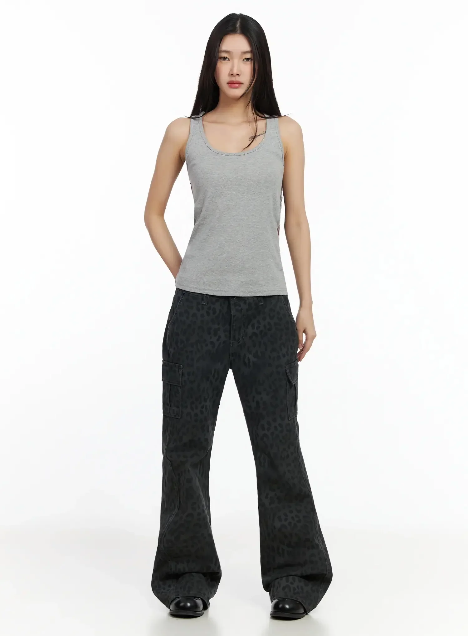 Leopard Print Flare Pants IA508 - Image 3
