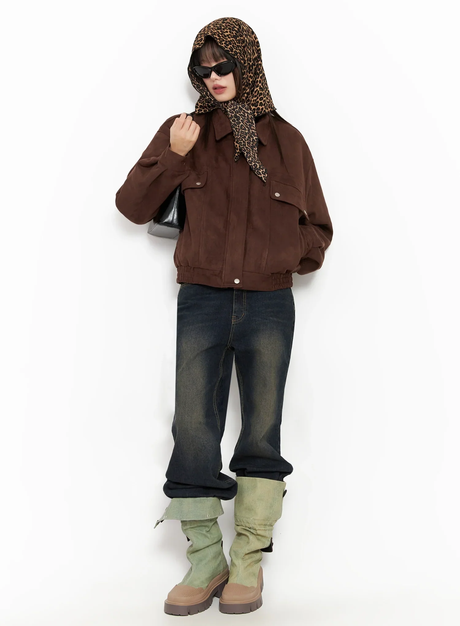 Leopard Print Scarf IN503 - Image 3