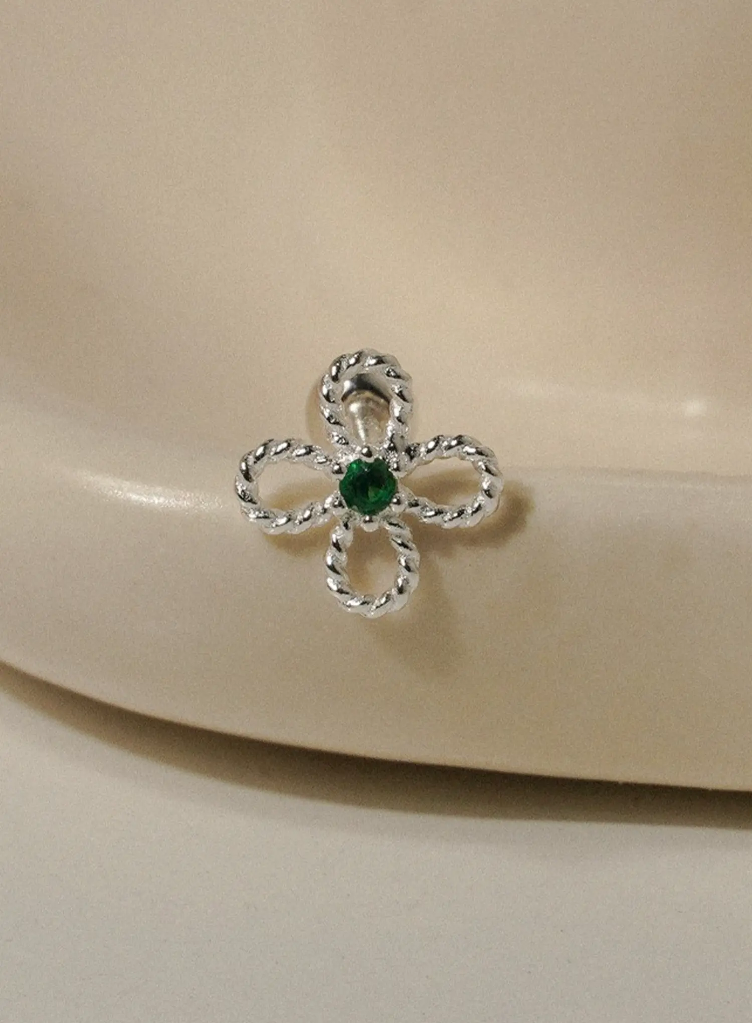 Lessing Woven Bloom Piercing (1pc) IU506