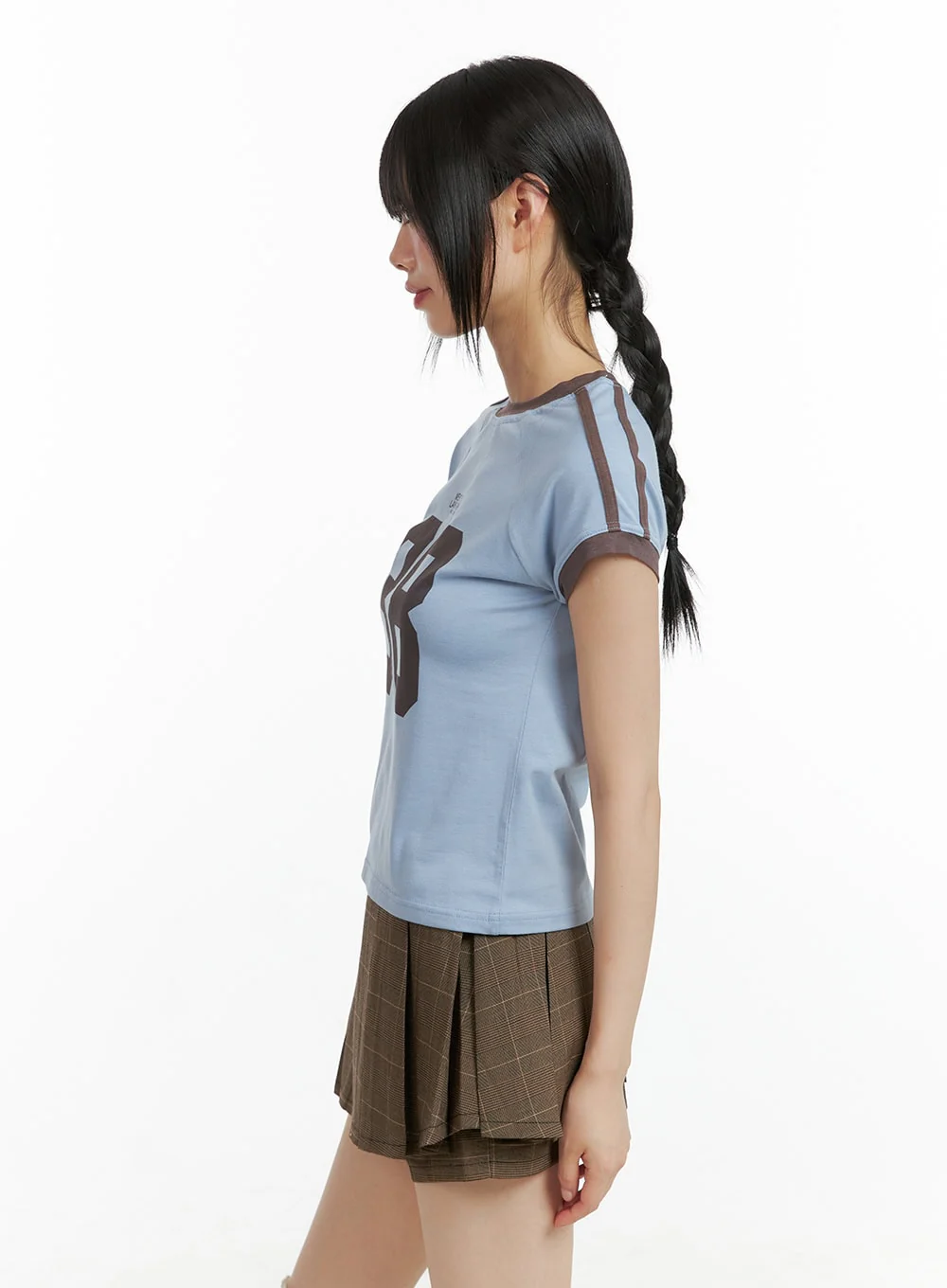 Lettering Crop Tee CL402 - Image 5