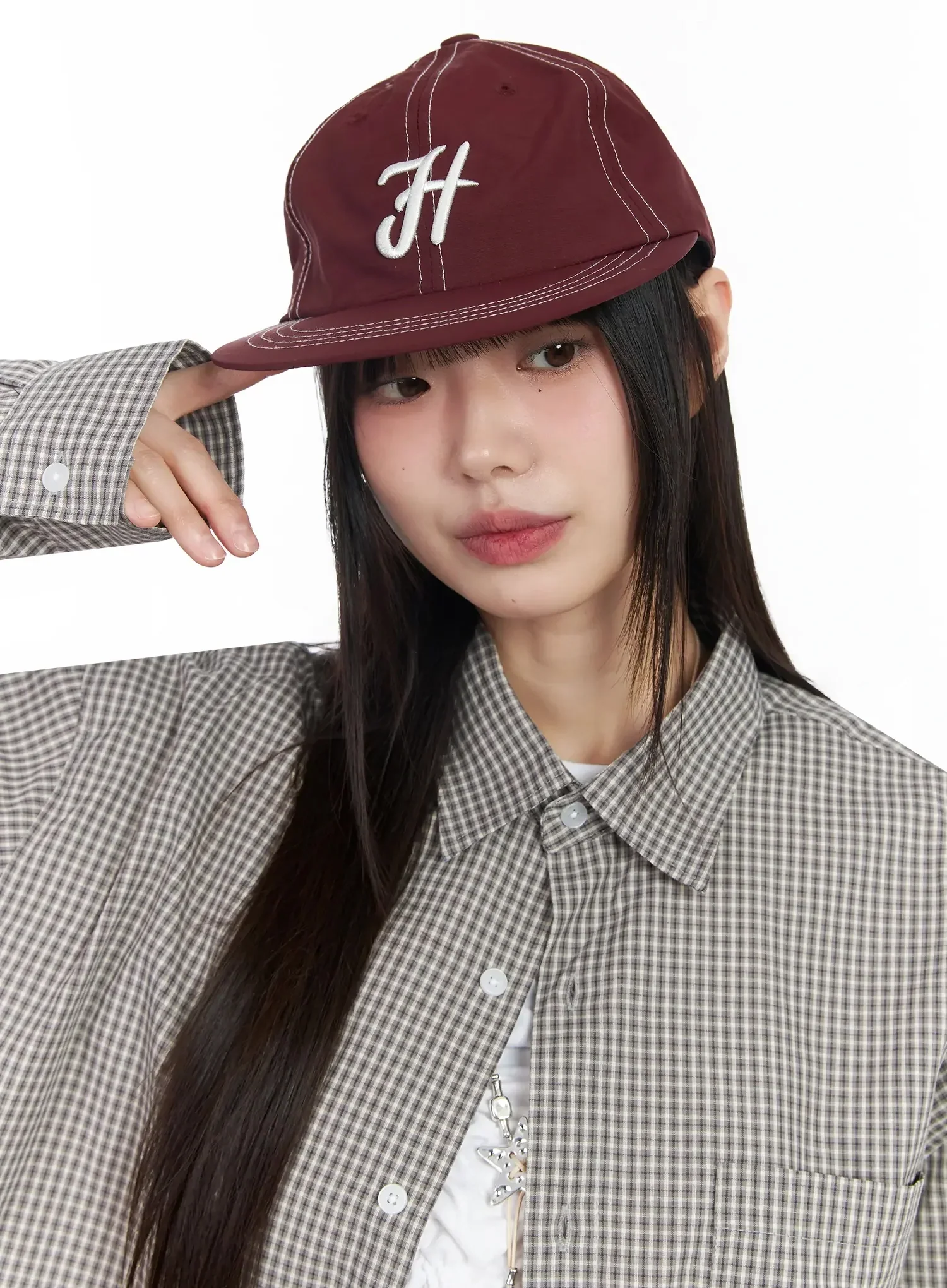 Lettering Stitched Baseball Cap IM530