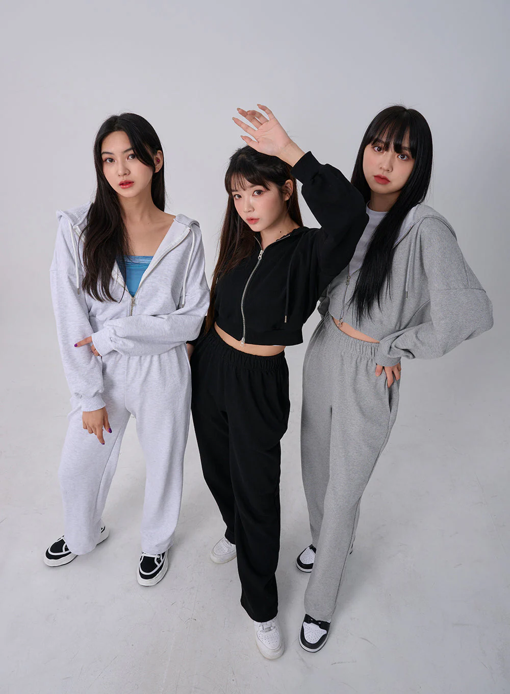Lewkin Soft Basic Two Way Hoodie Zip Up C1210 - Image 15