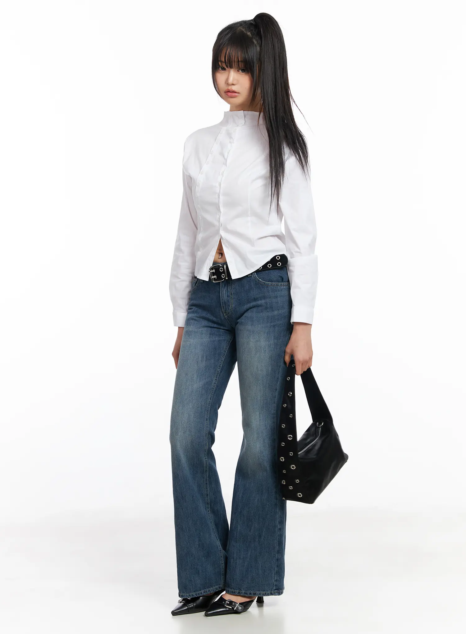 Lilia Studded Bootcut Jeans CF504 - Image 4