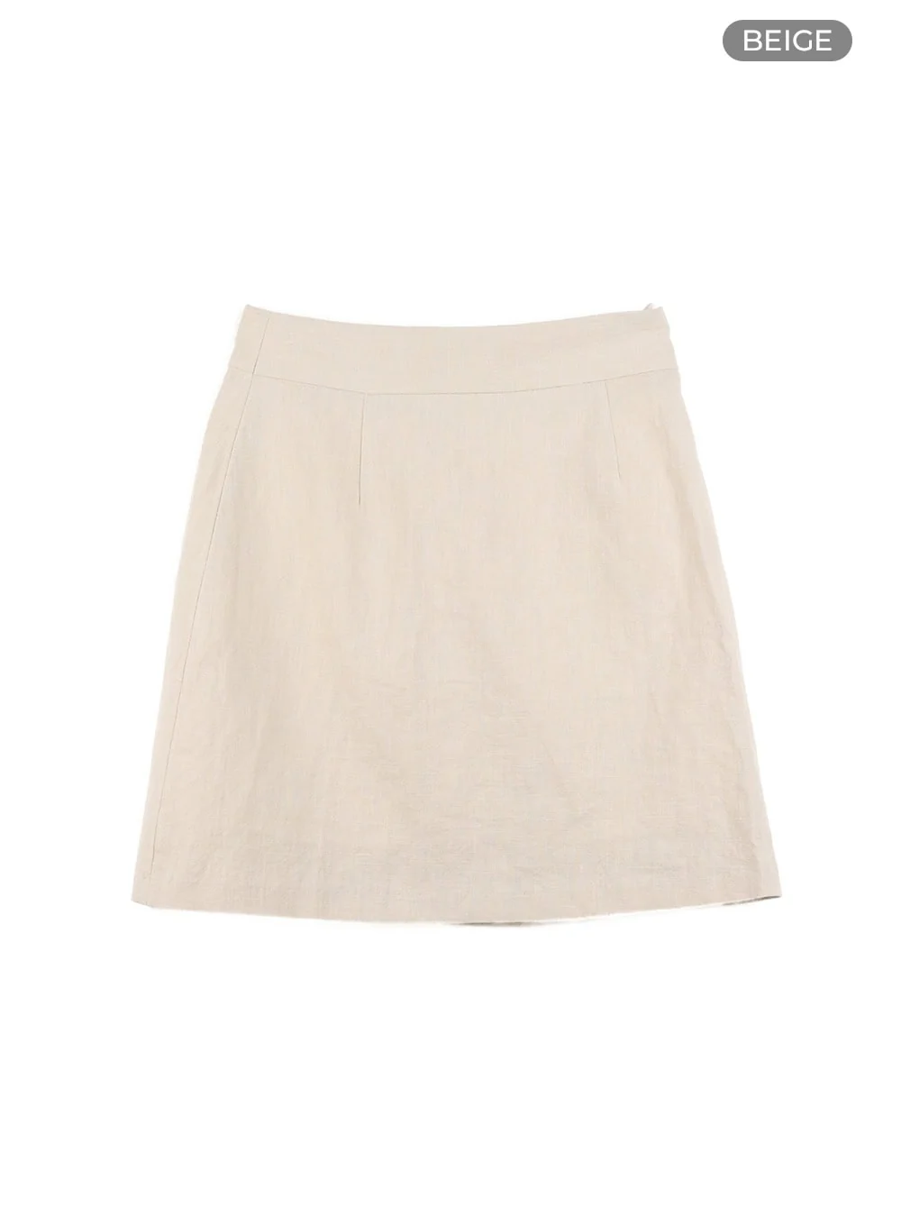 Linen Mini Skirt OY413 - Image 10