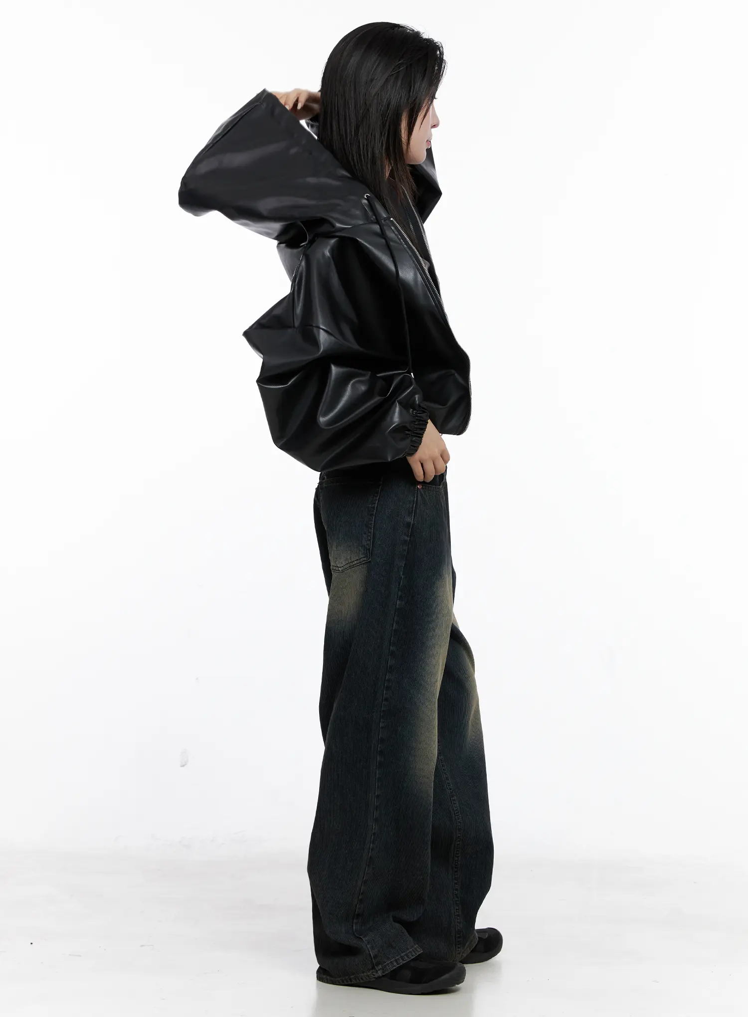London Faded Baggy Jeans CS510 - Image 5