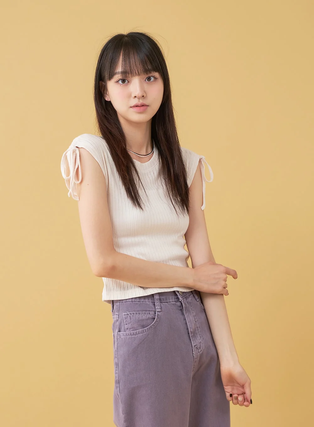 Long Cotton Colored Wide Pants OU15 - Image 18