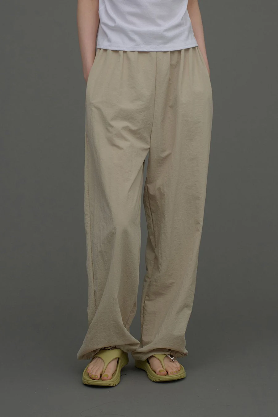 Loose Fit Banded Pants CA04 - Image 2