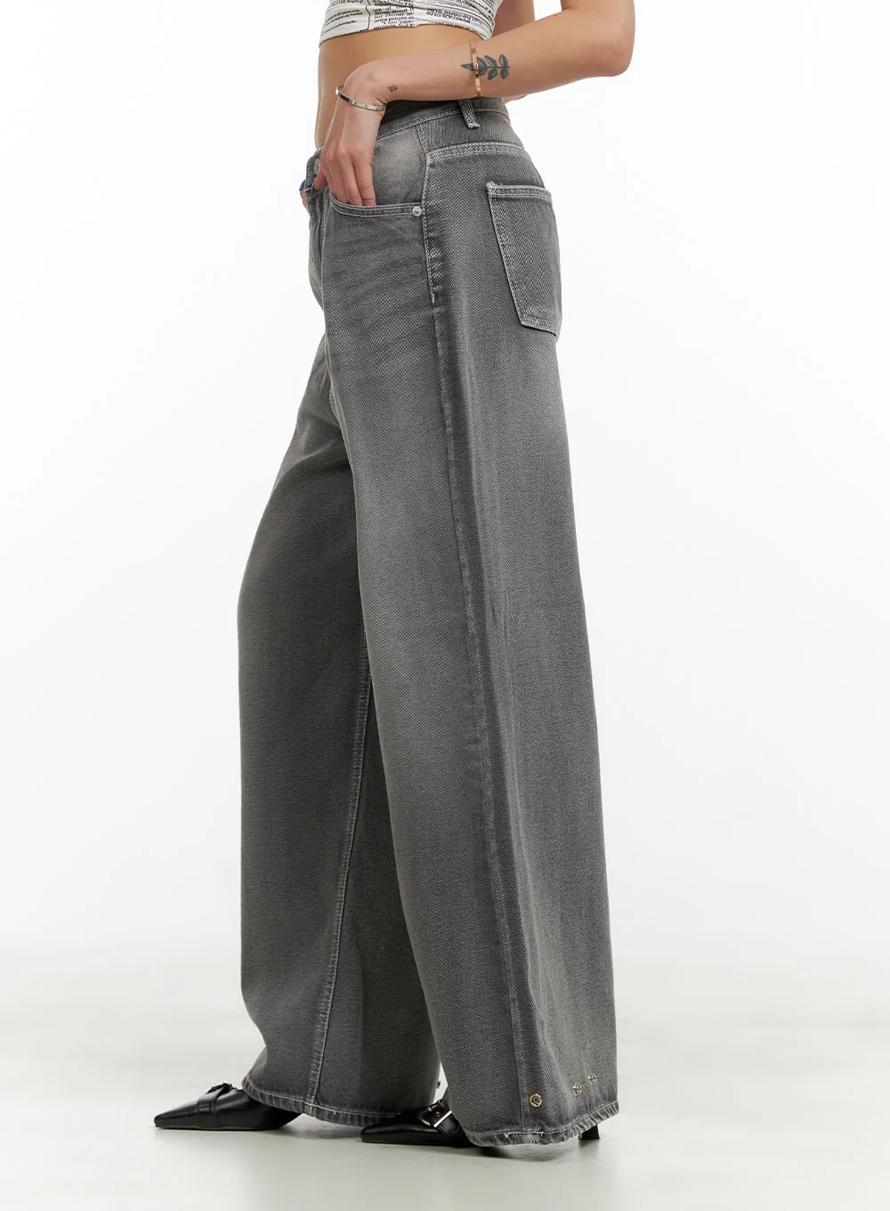 Low Rise Baggy Jeans CY431 - Image 5