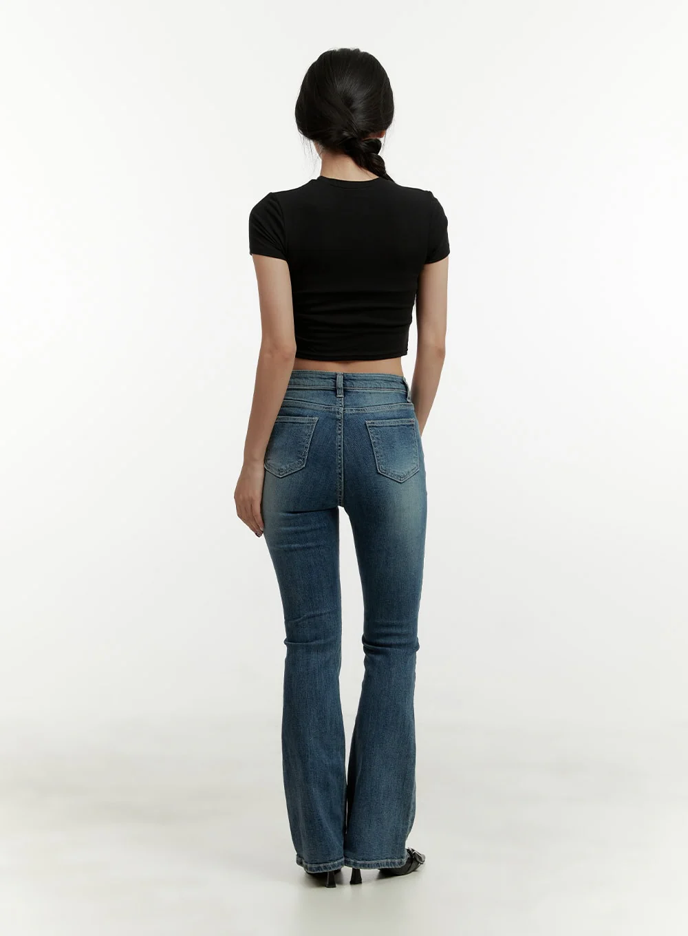 Low Rise Bootcut Jeans CY409 - Image 6