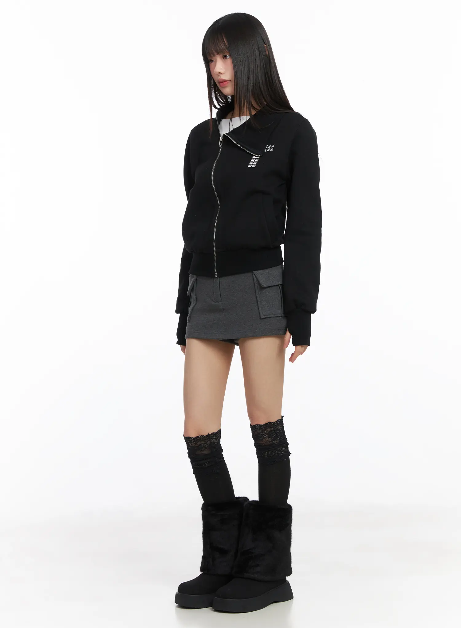 Low-Rise Fleece Skort CJ501 - Image 5