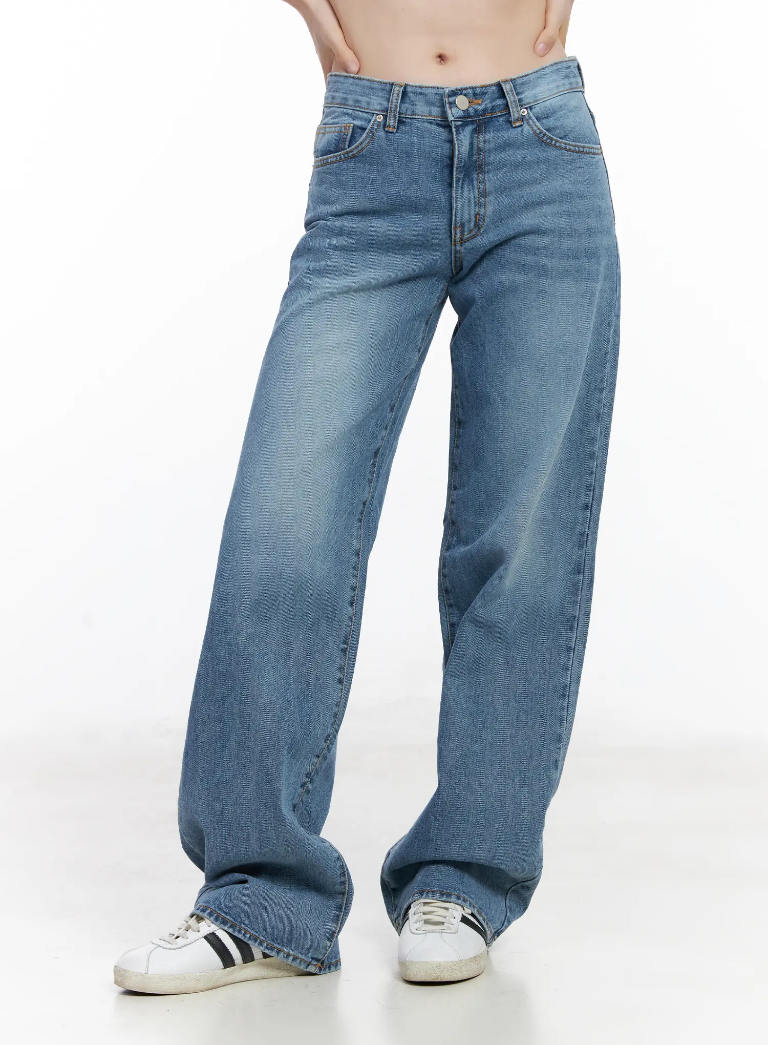 Maisy Casual Wide Leg Jeans CJ519 - Image 10