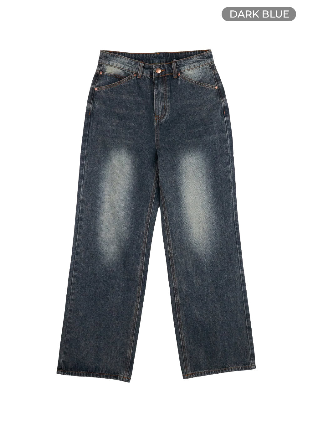 Mandy Washed Cotton Wide Leg Jeans OO401 - Image 8