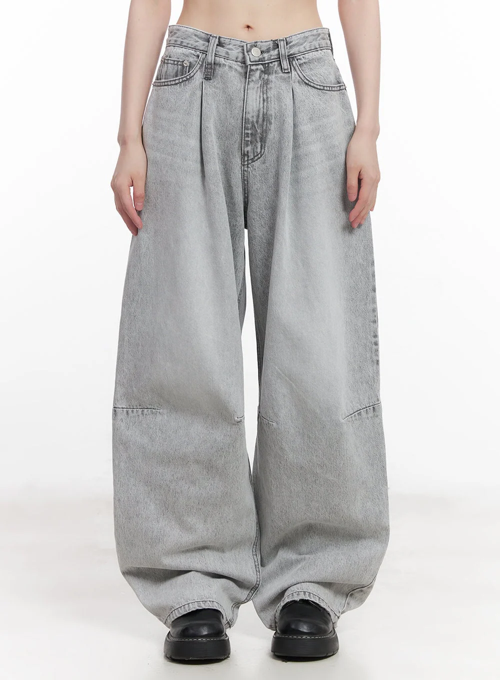 Melisa Washed Wide-Fit Jeans CU506