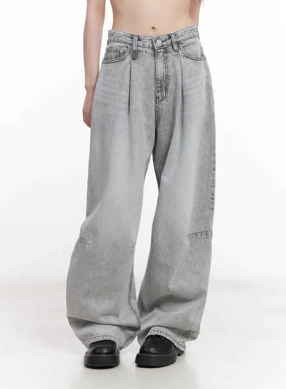 Melisa Washed Wide-Fit Jeans CU506 - Image 10