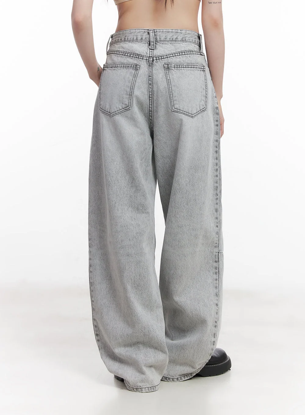 Melisa Washed Wide-Fit Jeans CU506 - Image 6