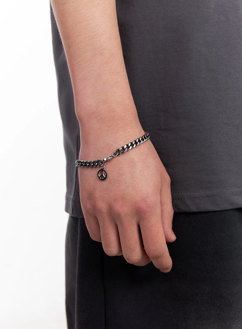 Men’s Peace Chain Bracelet IU503 - Image 2