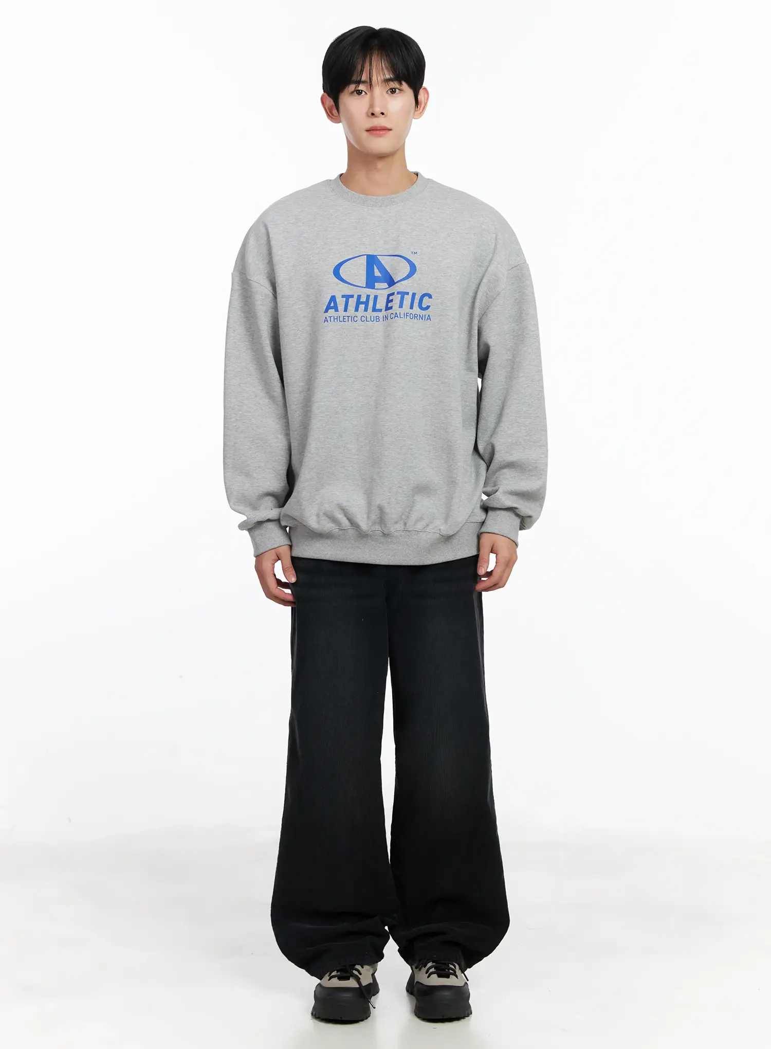 Men's Athletic Oversized Sweatshirt IJ521 - Image 3