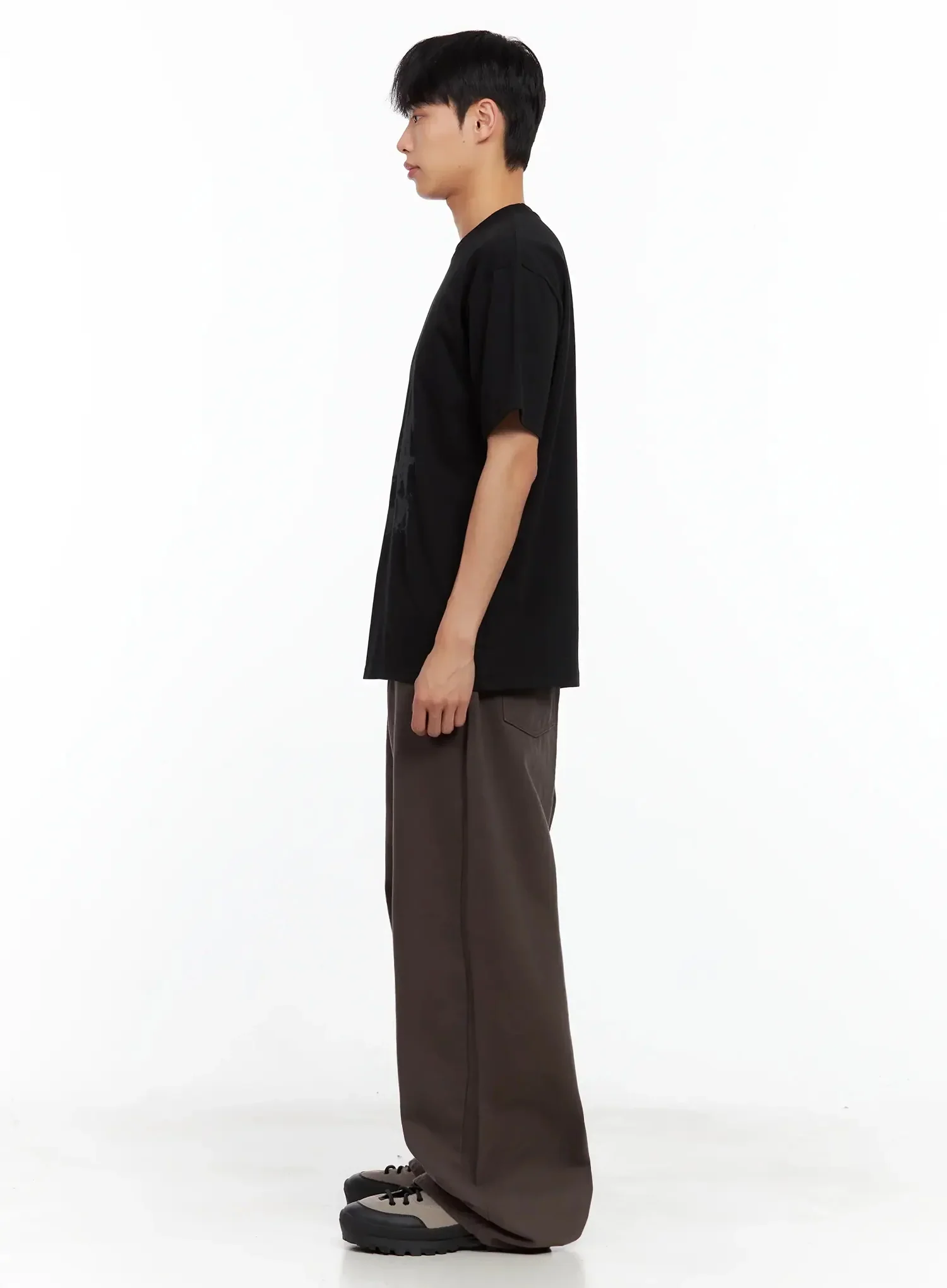 Men's Baggy Wide-Fit Pants IL516 - Image 10