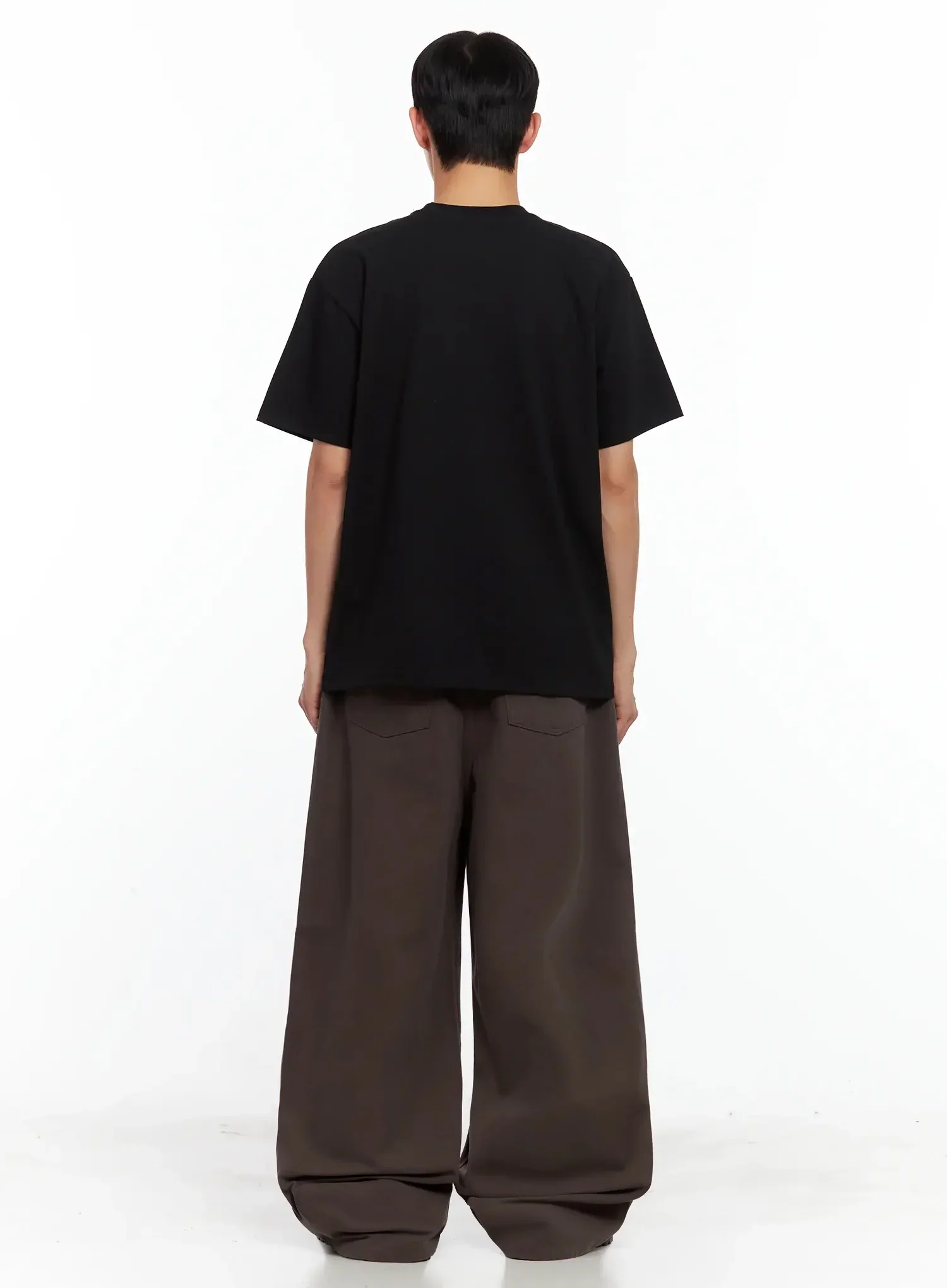 Men's Baggy Wide-Fit Pants IL516 - Image 11