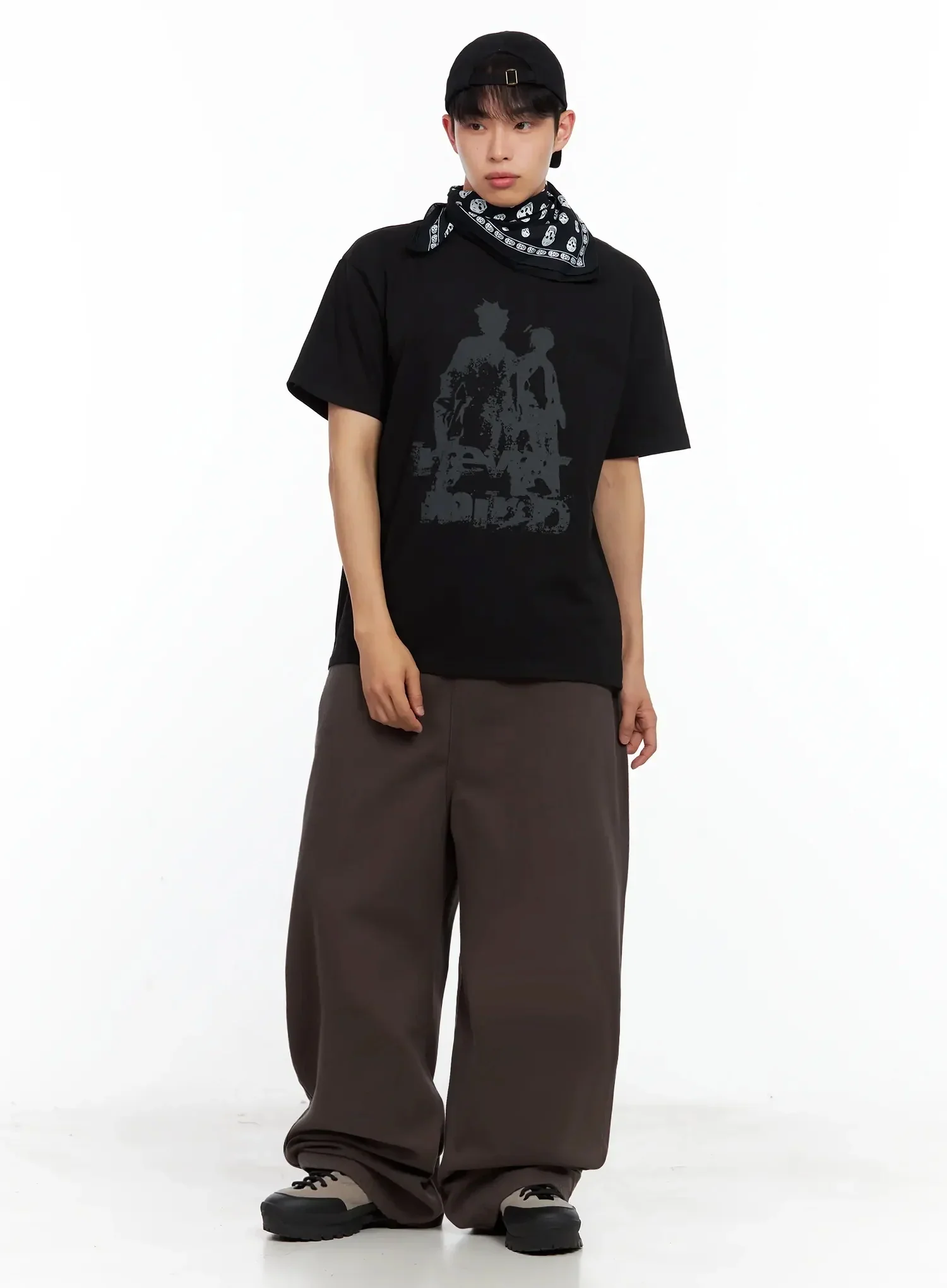Men's Baggy Wide-Fit Pants IL516 - Image 2