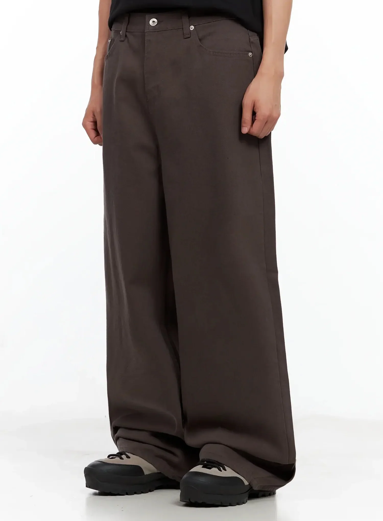 Men's Baggy Wide-Fit Pants IL516 - Image 4