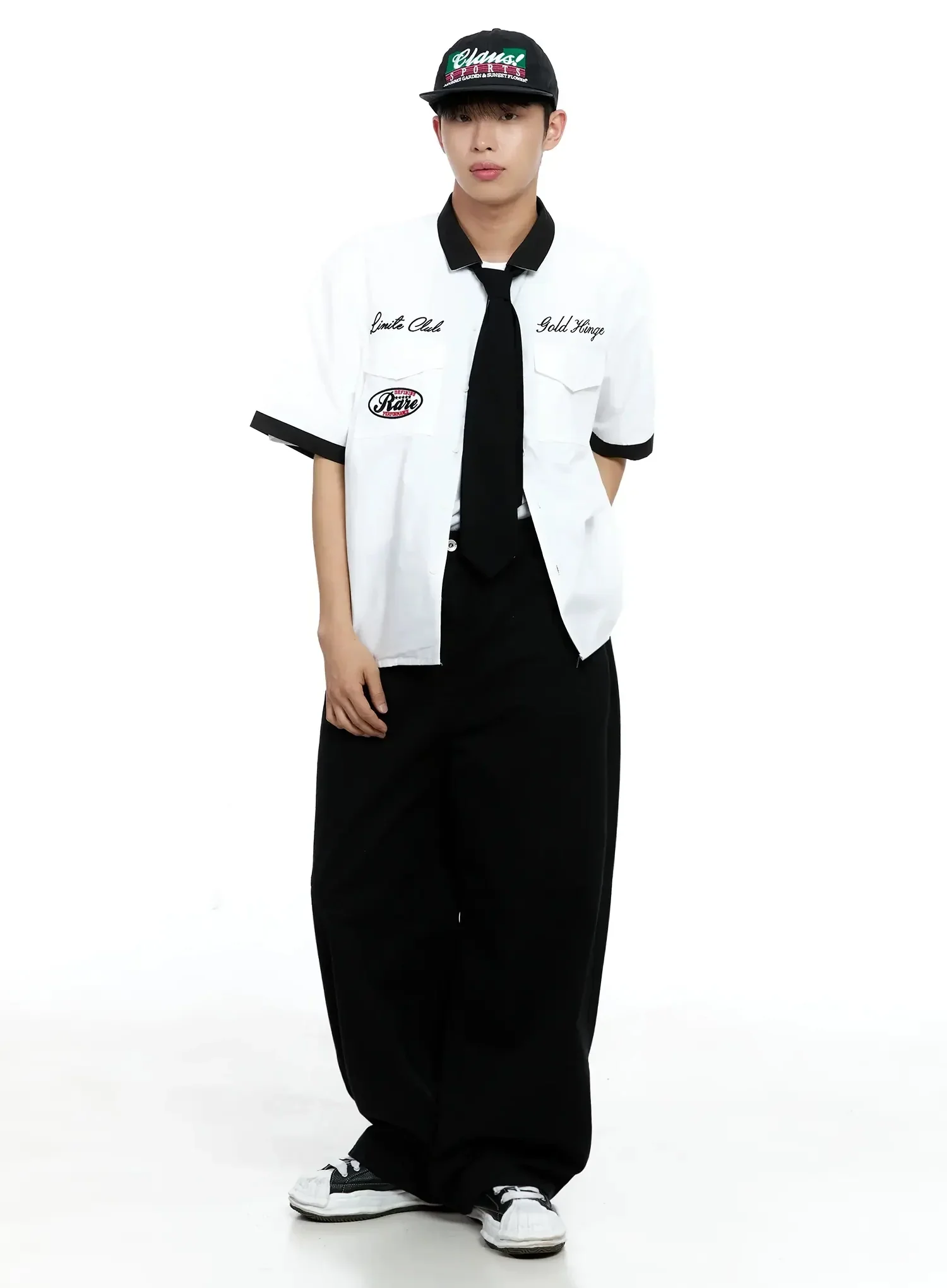 Men's Basic Wide-Leg Pants IG520