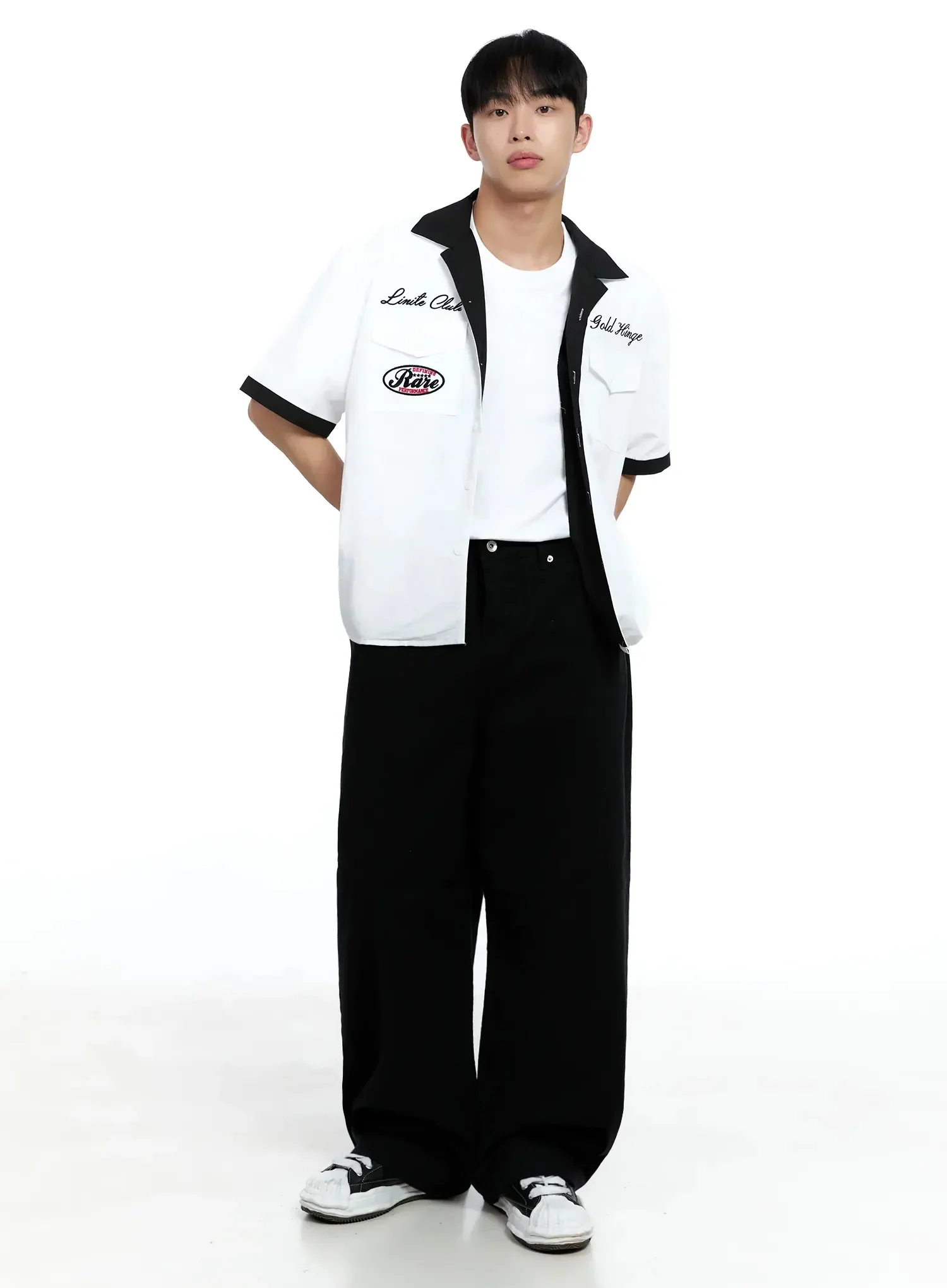 Men's Basic Wide-Leg Pants IG520 - Image 11