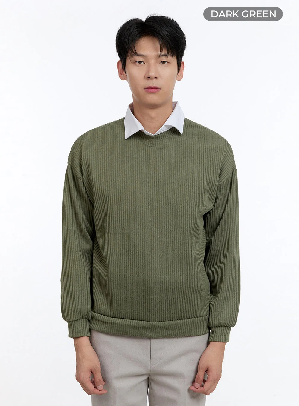 Men's Cable Knit Sweatshirt IG427 - Image 10