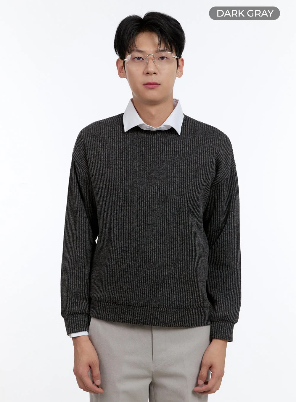 Men's Cable Knit Sweatshirt IG427 - Image 9